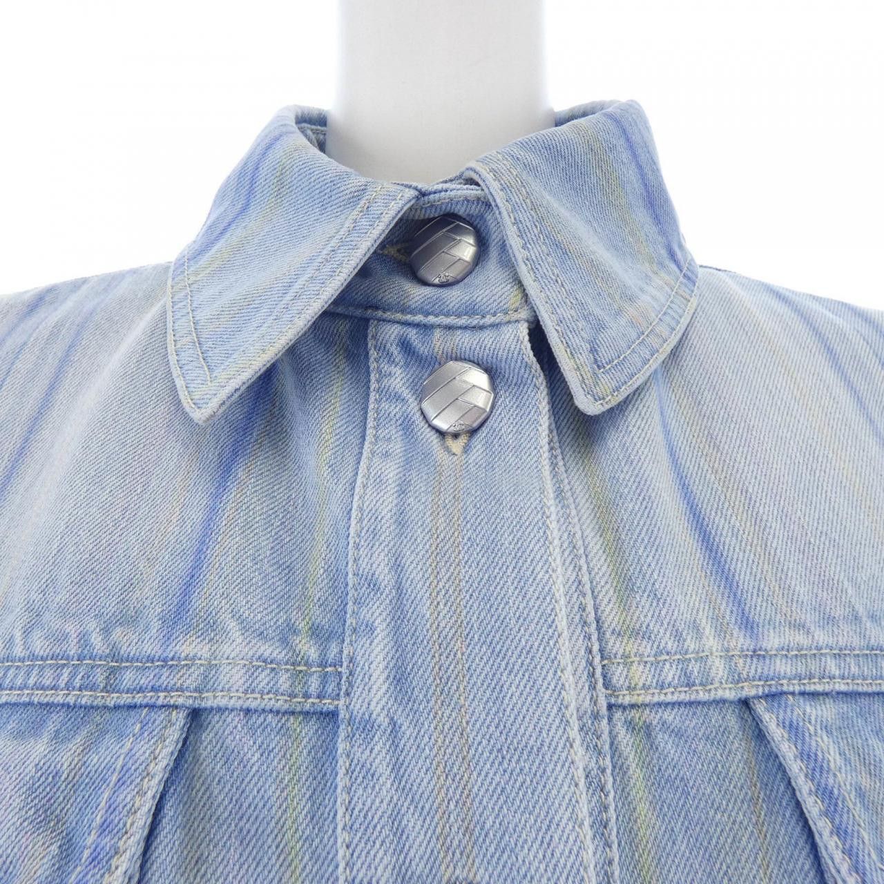 Chanel Chanel Chanel Denim Jacket Textile Outerwear P58708V44707 DUTY FREE for USA Size ONE SIZE - 6 Thumbnail
