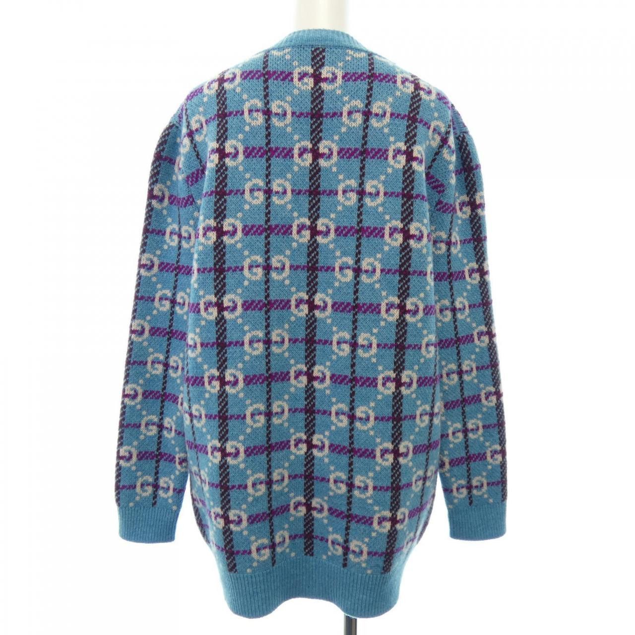 Gucci Gucci Gucci Wool Cardigan Textile Tops 731585XKC1H DUTY FREE for USA Size ONE SIZE - 2 Thumbnail