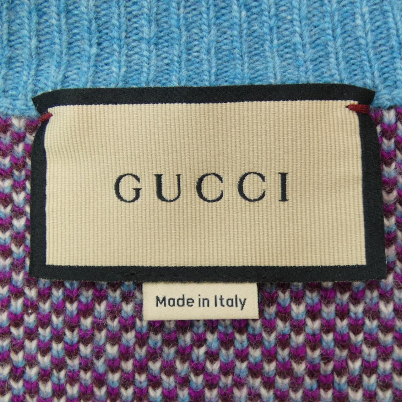 Gucci Gucci Gucci Wool Cardigan Textile Tops 731585XKC1H DUTY FREE for USA Size ONE SIZE - 4 Thumbnail