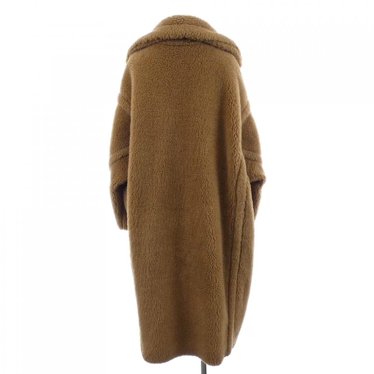 Max Mara Max Mara Max Mara TEDDY Camel Silk Coat Textile Outerwear 101613 3TEDDY DUTY FREE for USA Size ONE SIZE - 2 Thumbnail