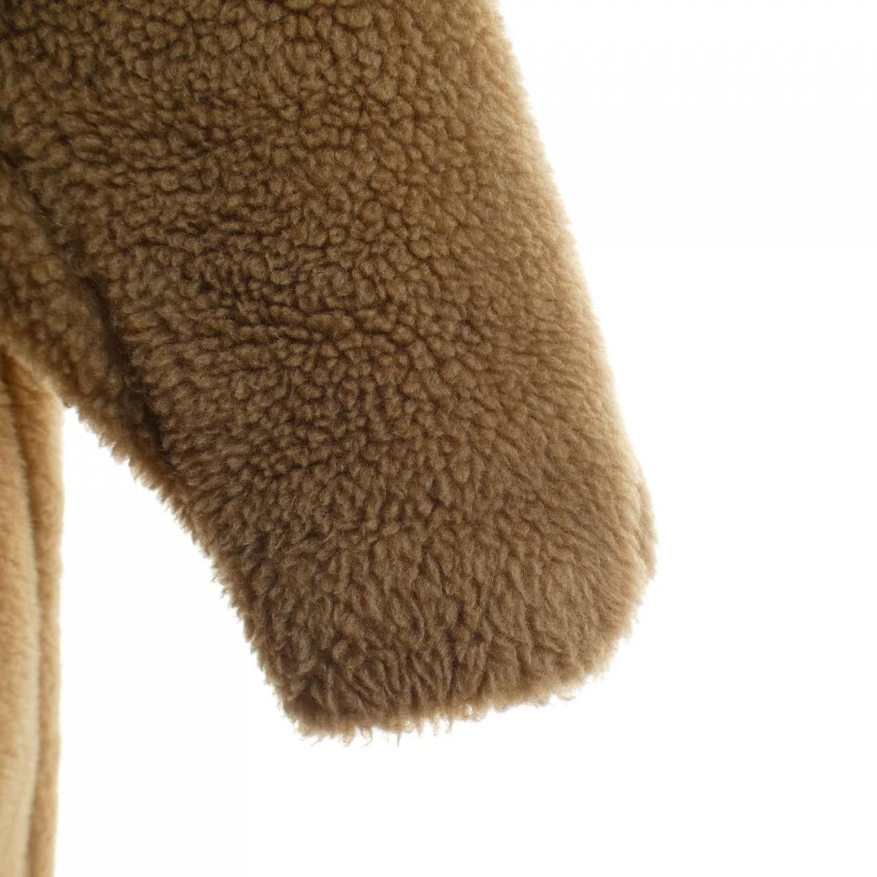 Max Mara Max Mara Max Mara TEDDY Camel Silk Coat Textile Outerwear 101613 3TEDDY DUTY FREE for USA Size ONE SIZE - 6 Thumbnail