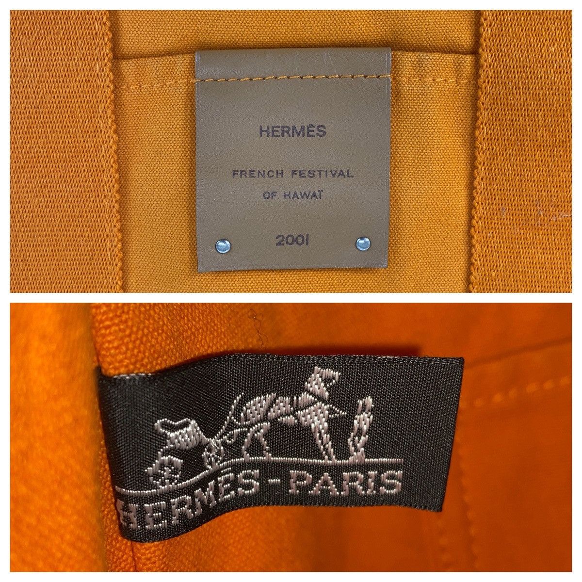 Hermes Hermes Hermes Fourre Tout Cabas French Festival Canvas Tote Limited Textile Tote Bag DUTY FREE for USA Size ONE SIZE - 4 Thumbnail
