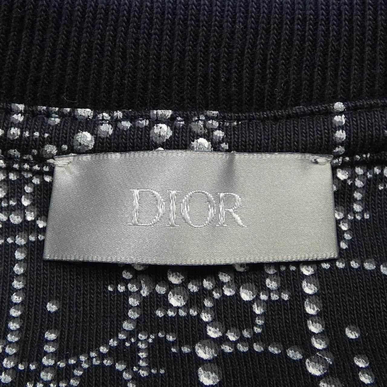 Dior Dior Dior Oblique Cotton T Shirt Textile T-Shirts 043J625C0674 DUTY FREE for USA Size ONE SIZE - 4 Thumbnail