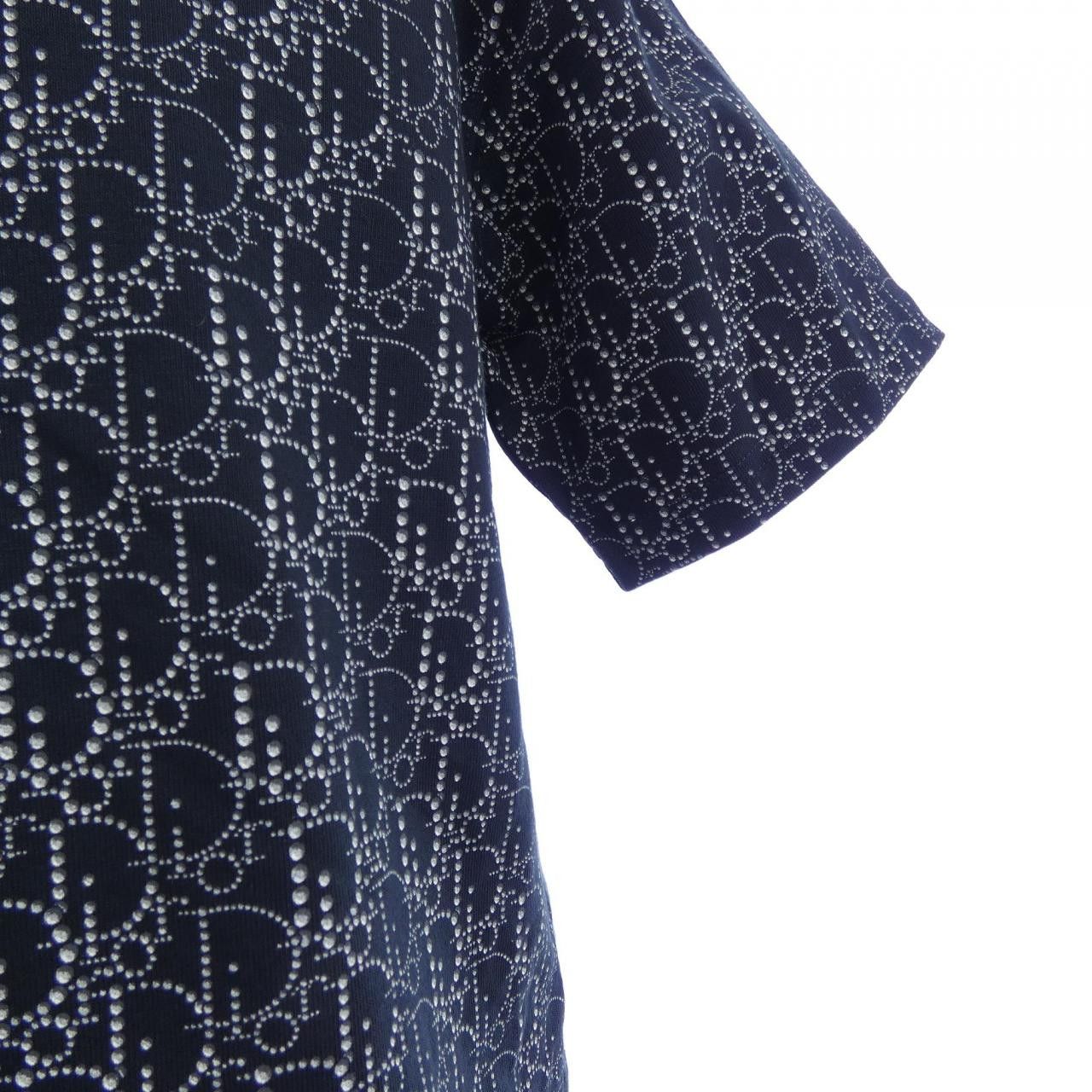 Dior Dior Dior Oblique Cotton T Shirt Textile T-Shirts 043J625C0674 DUTY FREE for USA Size ONE SIZE - 6 Thumbnail