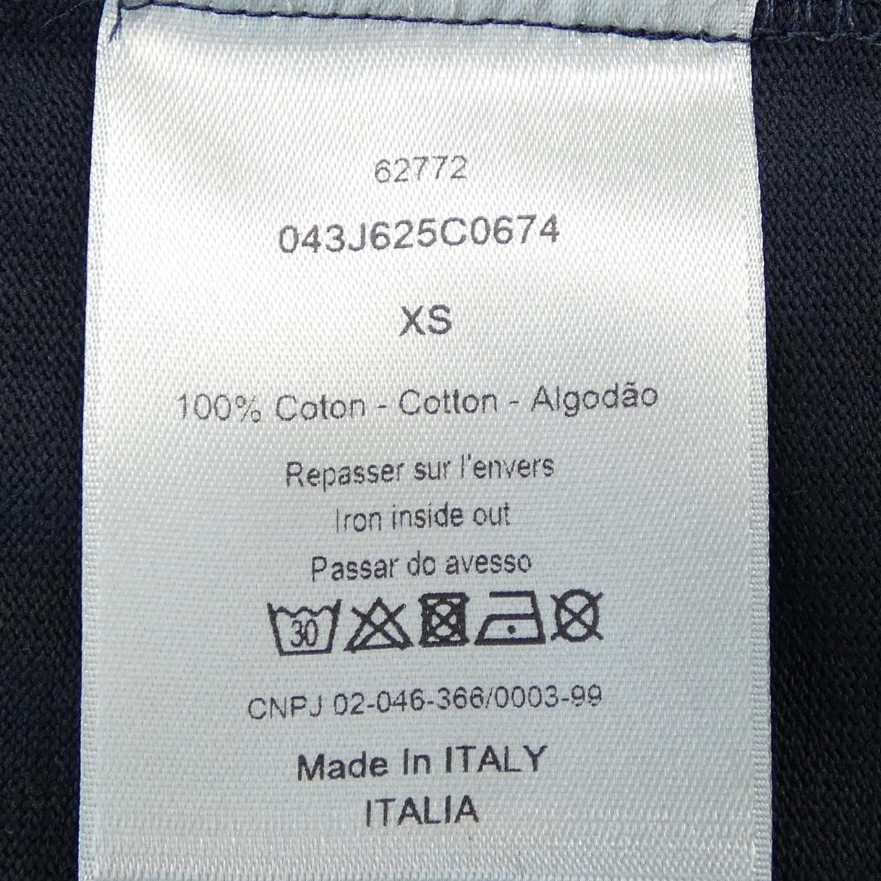 Dior Dior Dior Oblique Cotton T Shirt Textile T-Shirts 043J625C0674 DUTY FREE for USA Size ONE SIZE - 3 Thumbnail