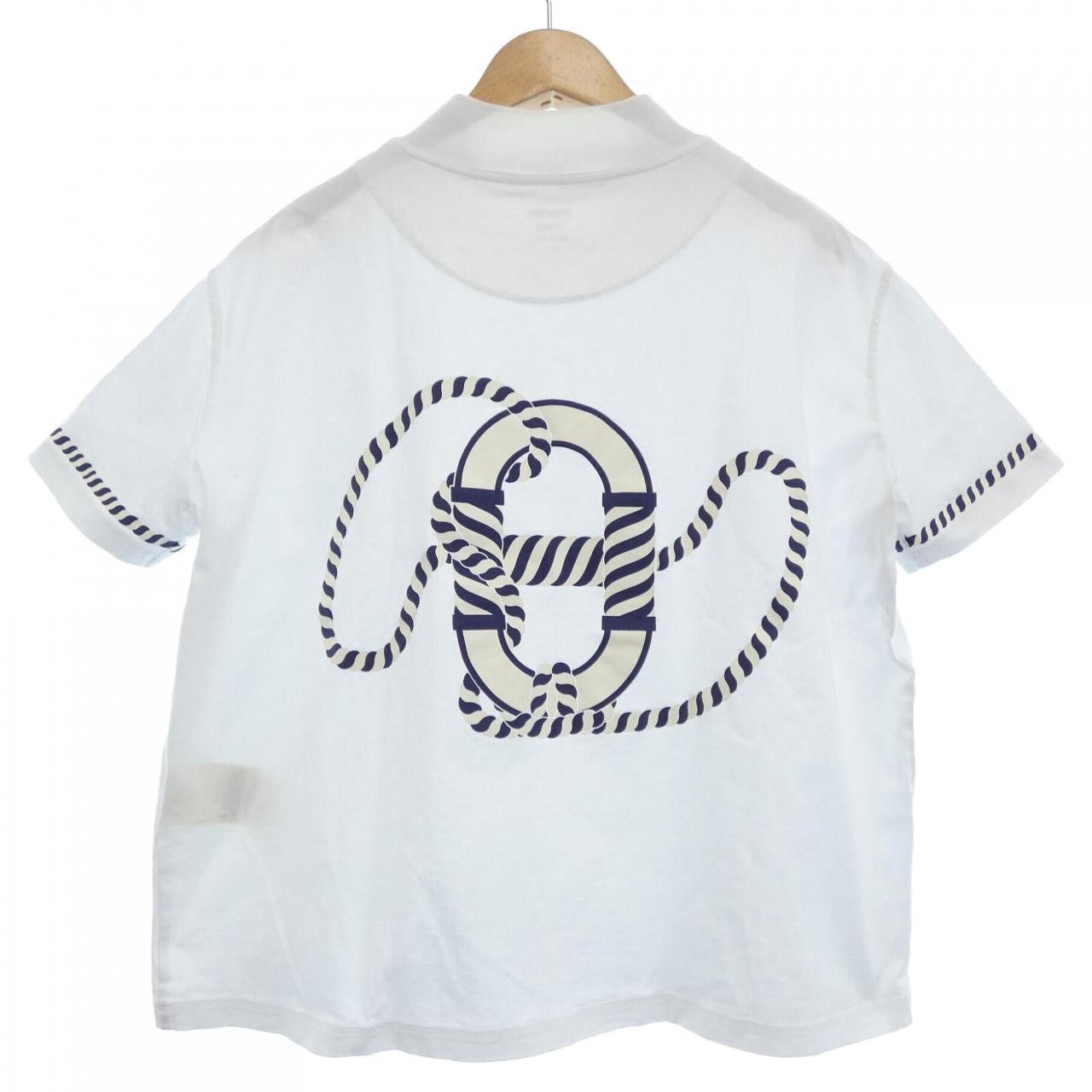 Hermes Hermes Hermes CARTOUCHE Cotton TShirt 36 Textile T-Shirts 3E4621DL DUTY FREE for USA Size ONE SIZE - 2 Thumbnail