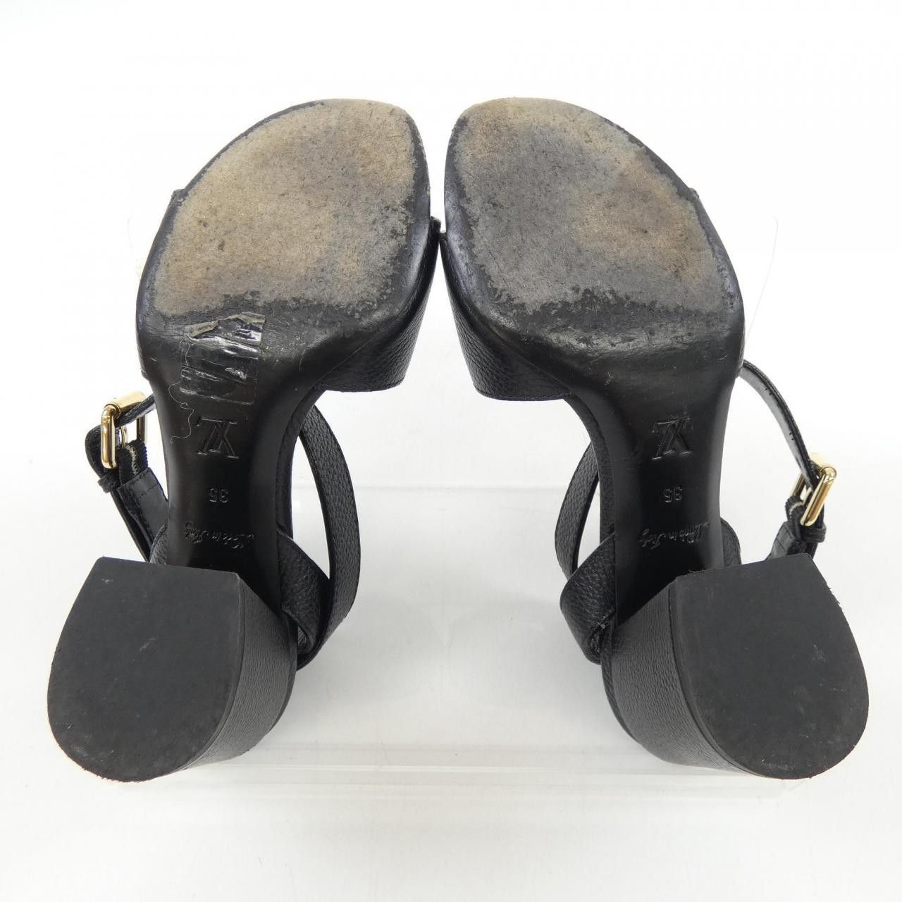 Louis Vuitton Louis Vuitton Louis Vuitton Lock It Leather Sandals Leather Shoes DUTY FREE for USA Size ONE SIZE - 4 Thumbnail