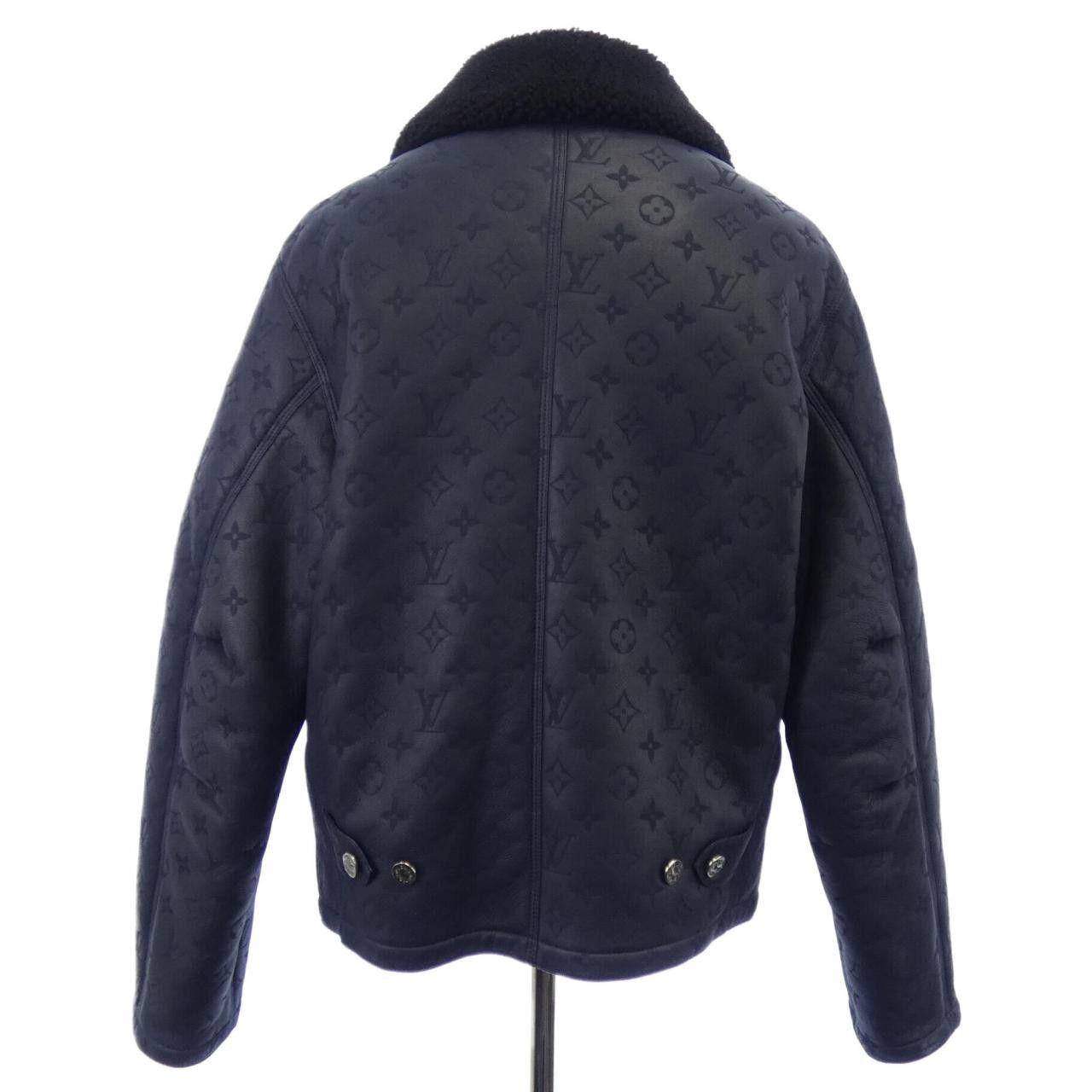 Louis Vuitton Louis Vuitton Louis Vuitton LVSE Monogram Shearling Jacket Fur Outerwear HML42EYGL DUTY FREE for USA Size ONE SIZE - 2 Thumbnail