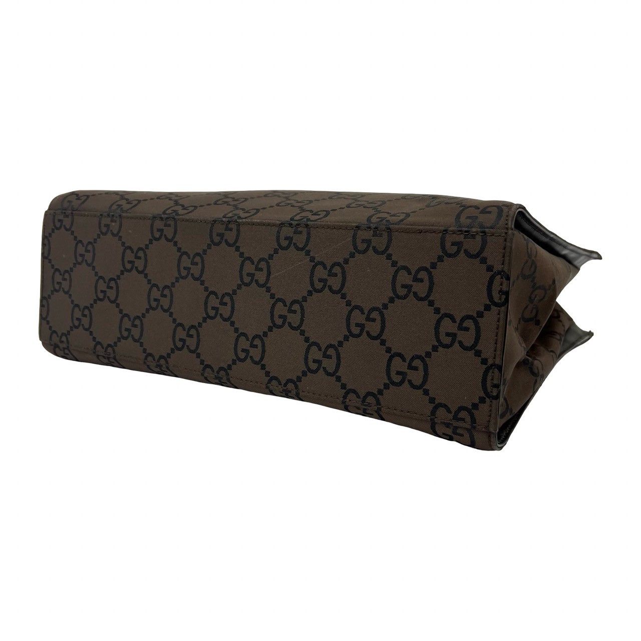 Gucci Gucci Gucci Bamboo GG Nylon Leather Handbag Textile Handbag DUTY FREE for USA Size ONE SIZE - 9 Thumbnail