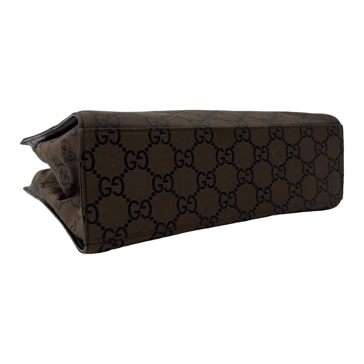 Gucci Gucci Gucci Bamboo GG Nylon Leather Handbag Textile Handbag DUTY FREE for USA Size ONE SIZE - 8 Thumbnail
