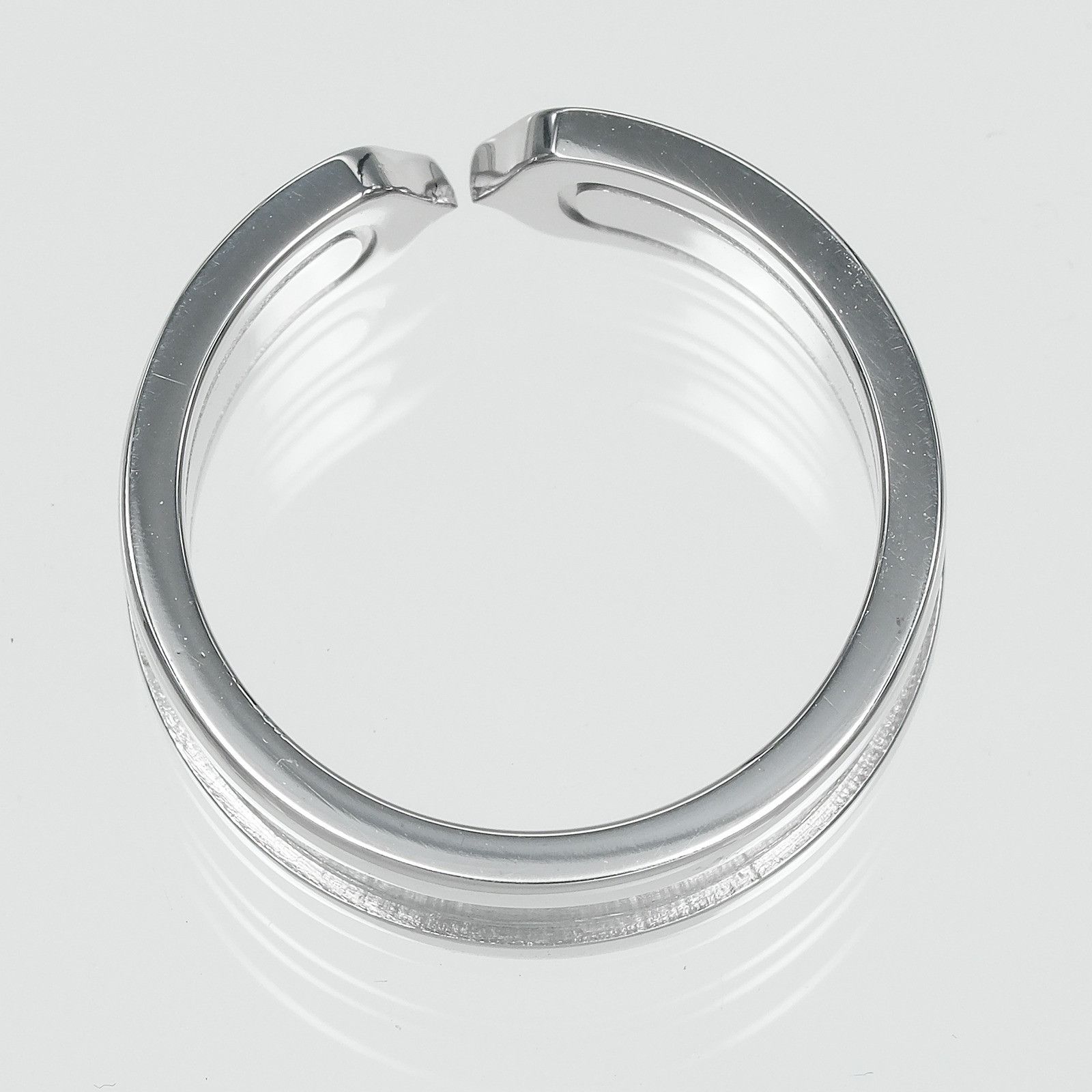 Cartier Cartier Cartier 2C Au750 White Gold Ring Size 13 Precious Metal Ring DUTY FREE for USA Size ONE SIZE - 9 Thumbnail