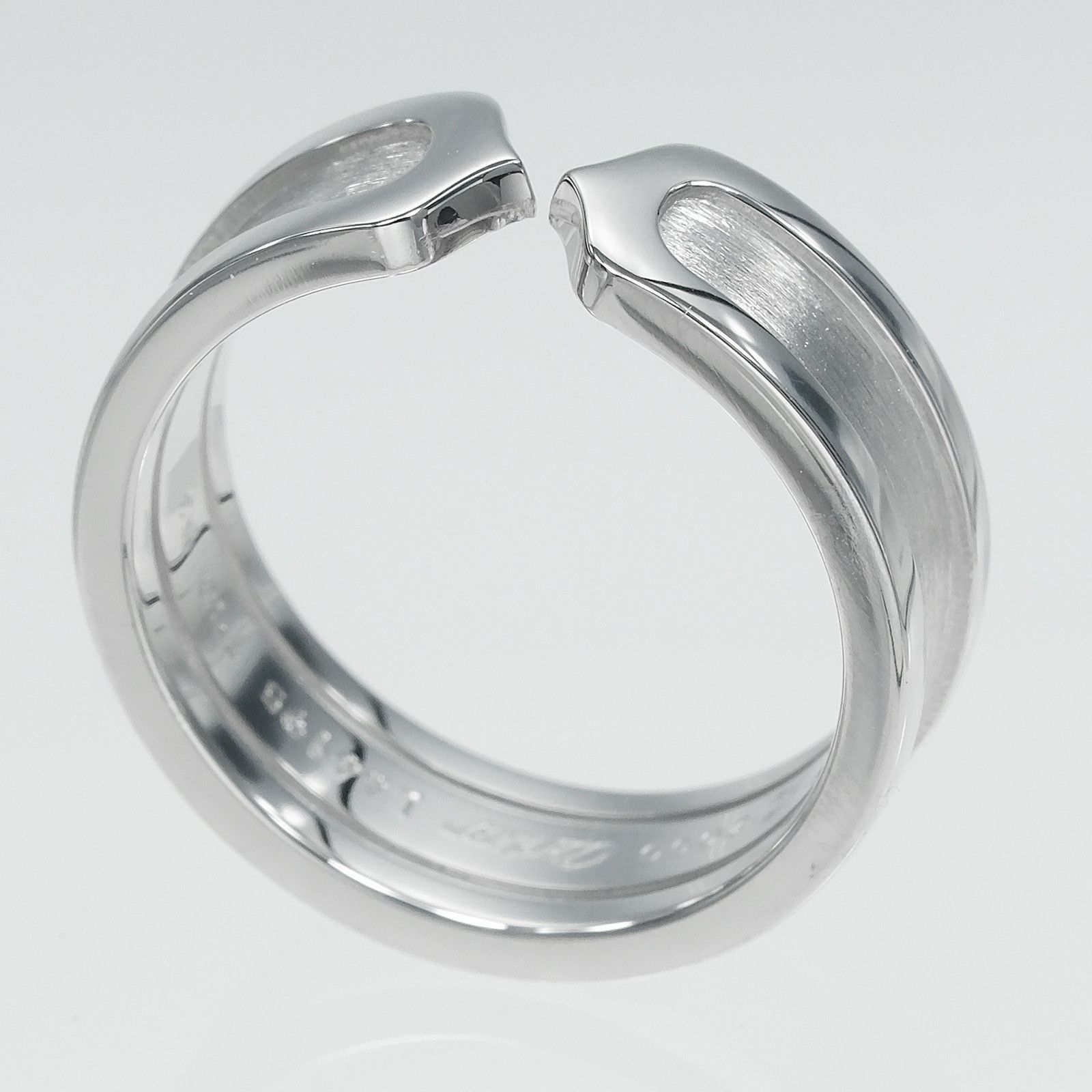 Cartier Cartier Cartier 2C Au750 White Gold Ring Size 13 Precious Metal Ring DUTY FREE for USA Size ONE SIZE - 3 Thumbnail