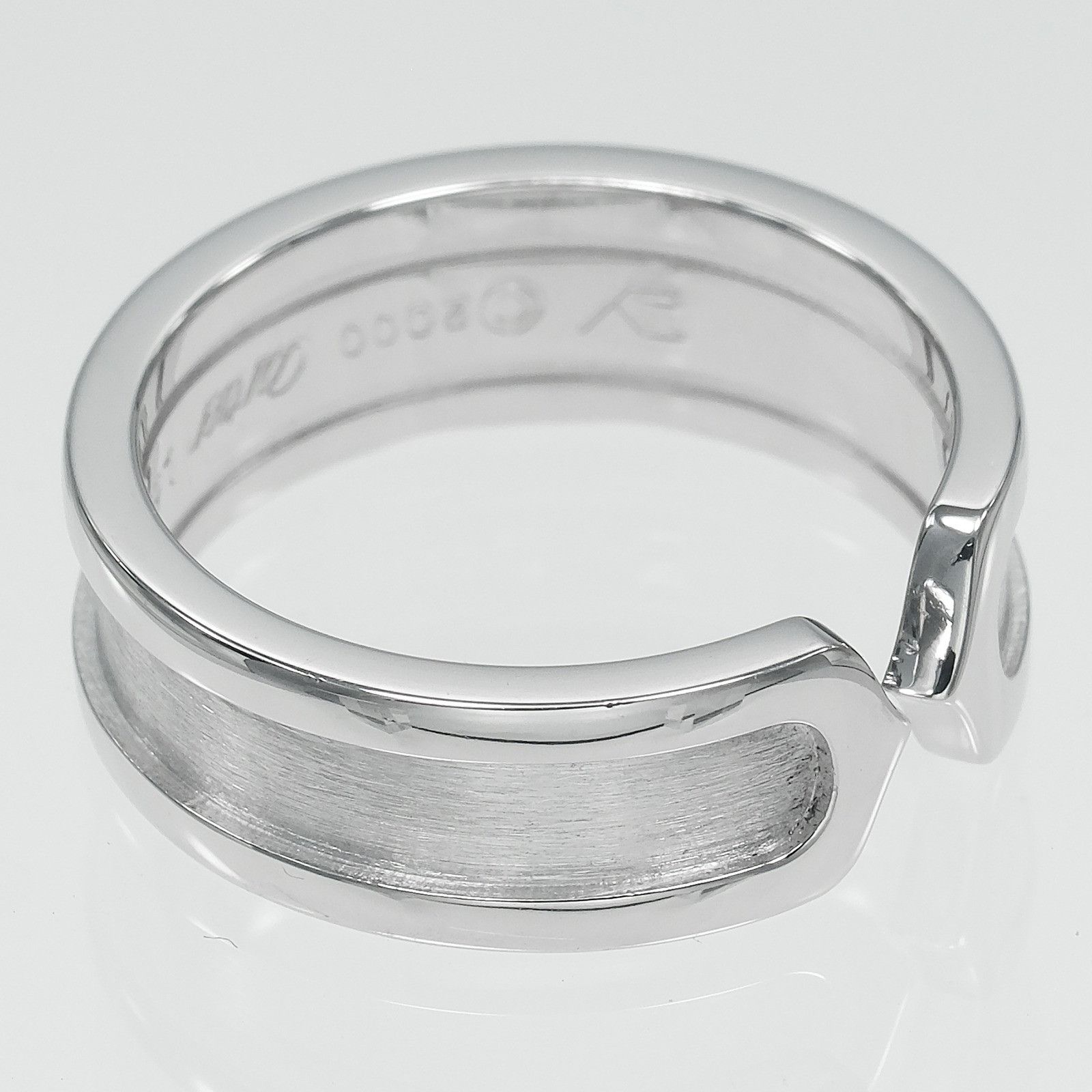 Cartier Cartier Cartier 2C Au750 White Gold Ring Size 13 Precious Metal Ring DUTY FREE for USA Size ONE SIZE - 6 Thumbnail