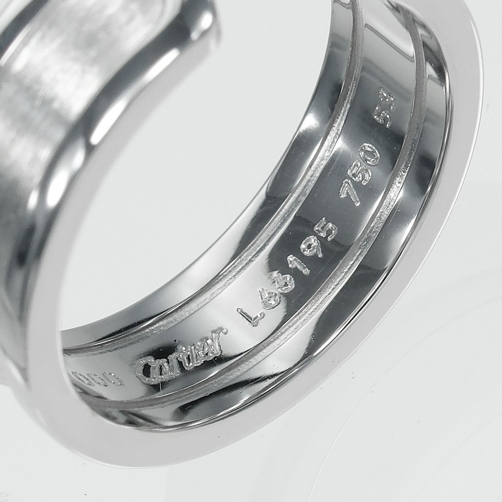 Cartier Cartier Cartier 2C Au750 White Gold Ring Size 13 Precious Metal Ring DUTY FREE for USA Size ONE SIZE - 5 Thumbnail