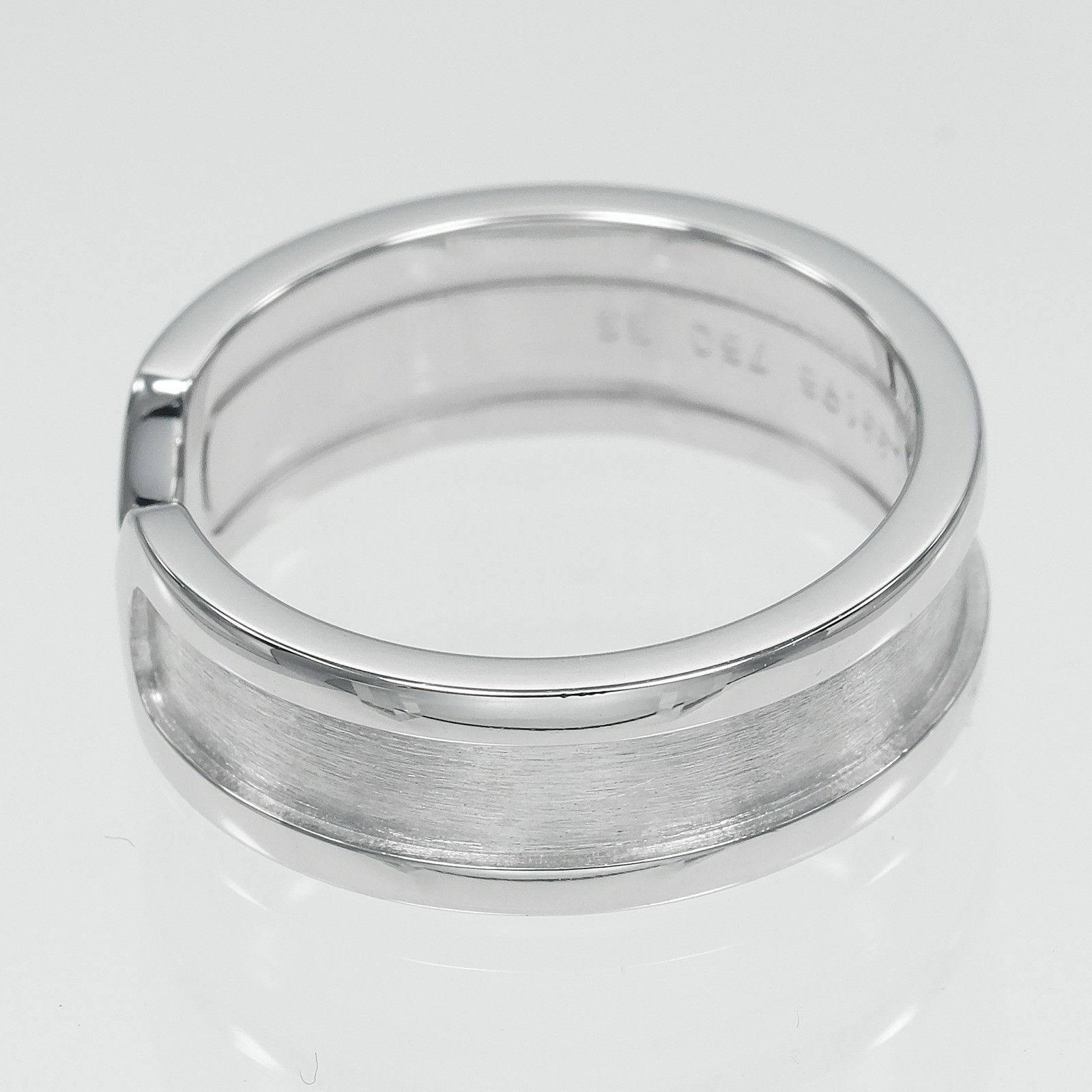 Cartier Cartier Cartier 2C Au750 White Gold Ring Size 13 Precious Metal Ring DUTY FREE for USA Size ONE SIZE - 7 Thumbnail