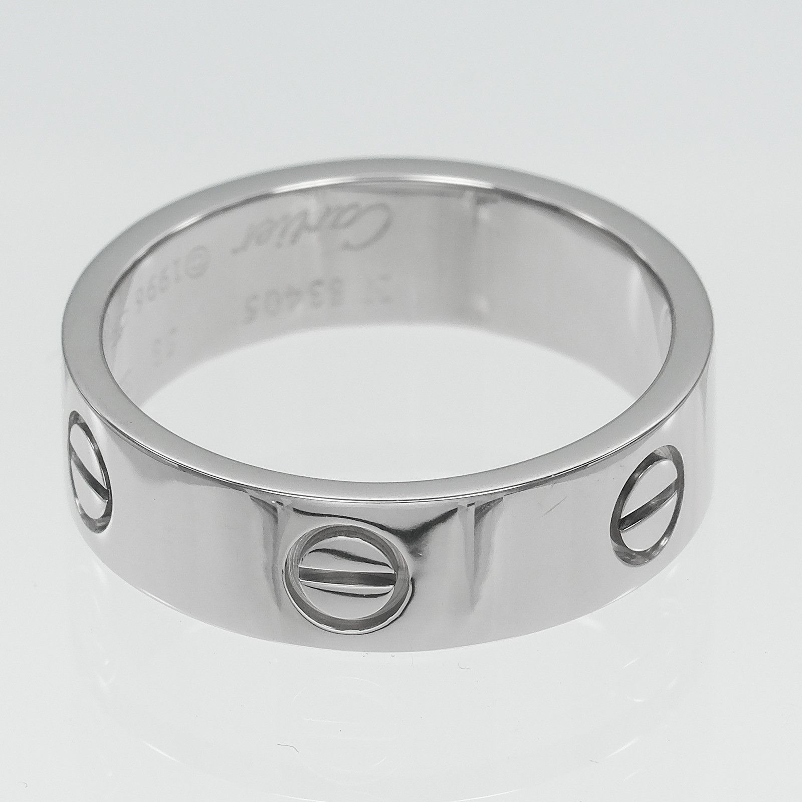 Cartier Cartier Cartier Love Au750 White Gold Ring Size 17 Precious Metal Ring DUTY FREE for USA Size ONE SIZE - 5 Thumbnail