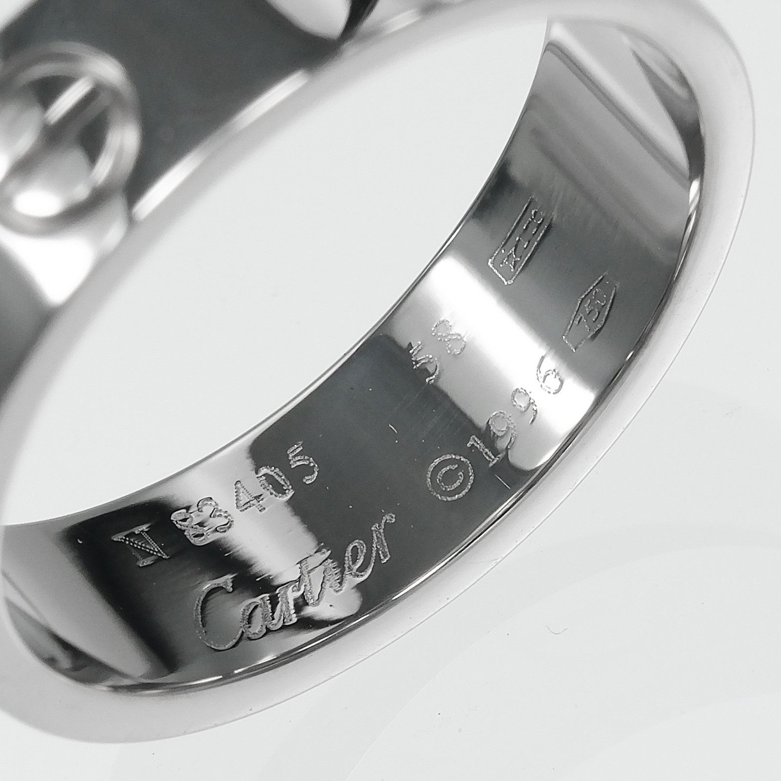 Cartier Cartier Cartier Love Au750 White Gold Ring Size 17 Precious Metal Ring DUTY FREE for USA Size ONE SIZE - 4 Thumbnail