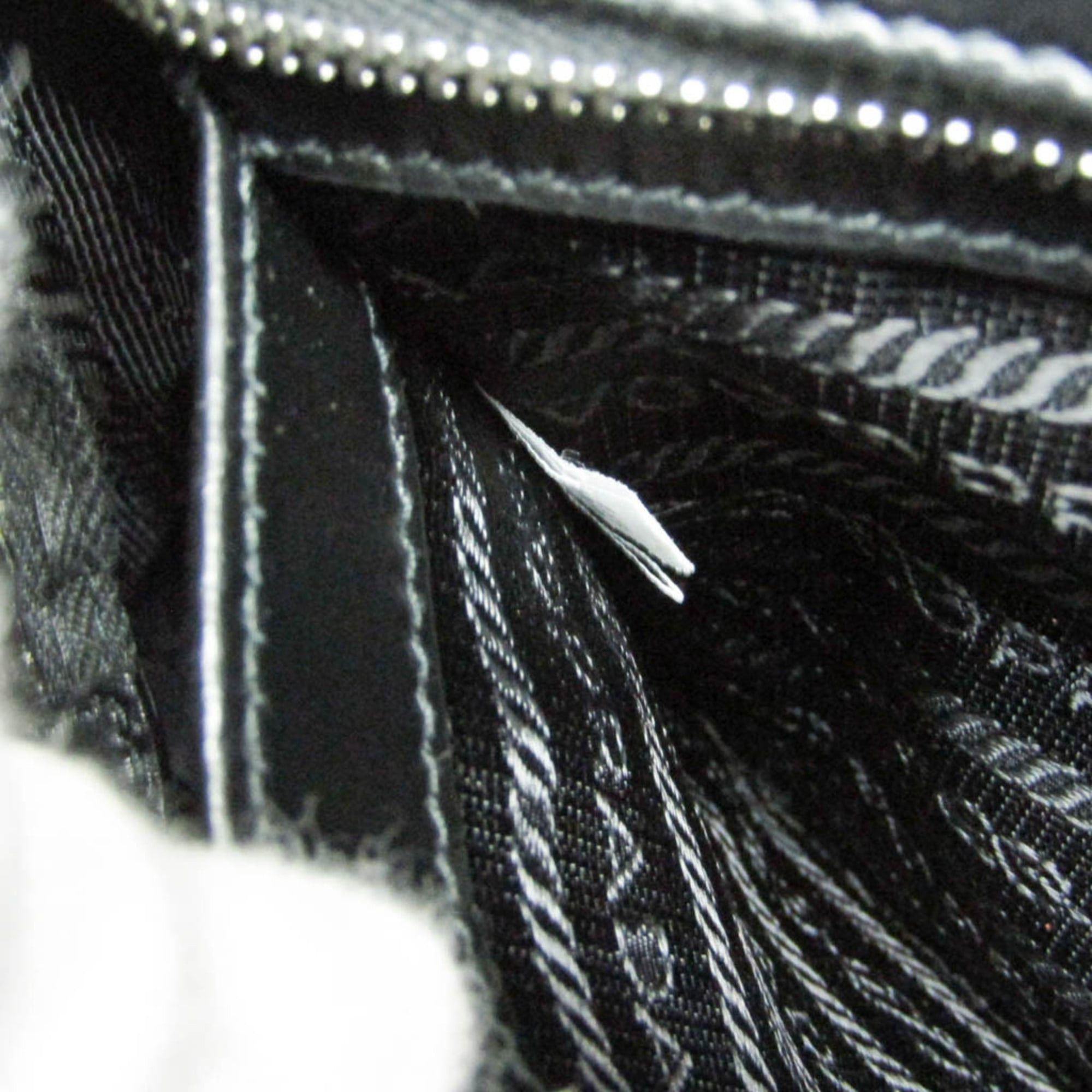 Prada Prada Brushed Leather SPAZZOLATO 1BA320 Women's Leather Handbag,Shoulder Bag Black Size ONE SIZE - 17 Thumbnail