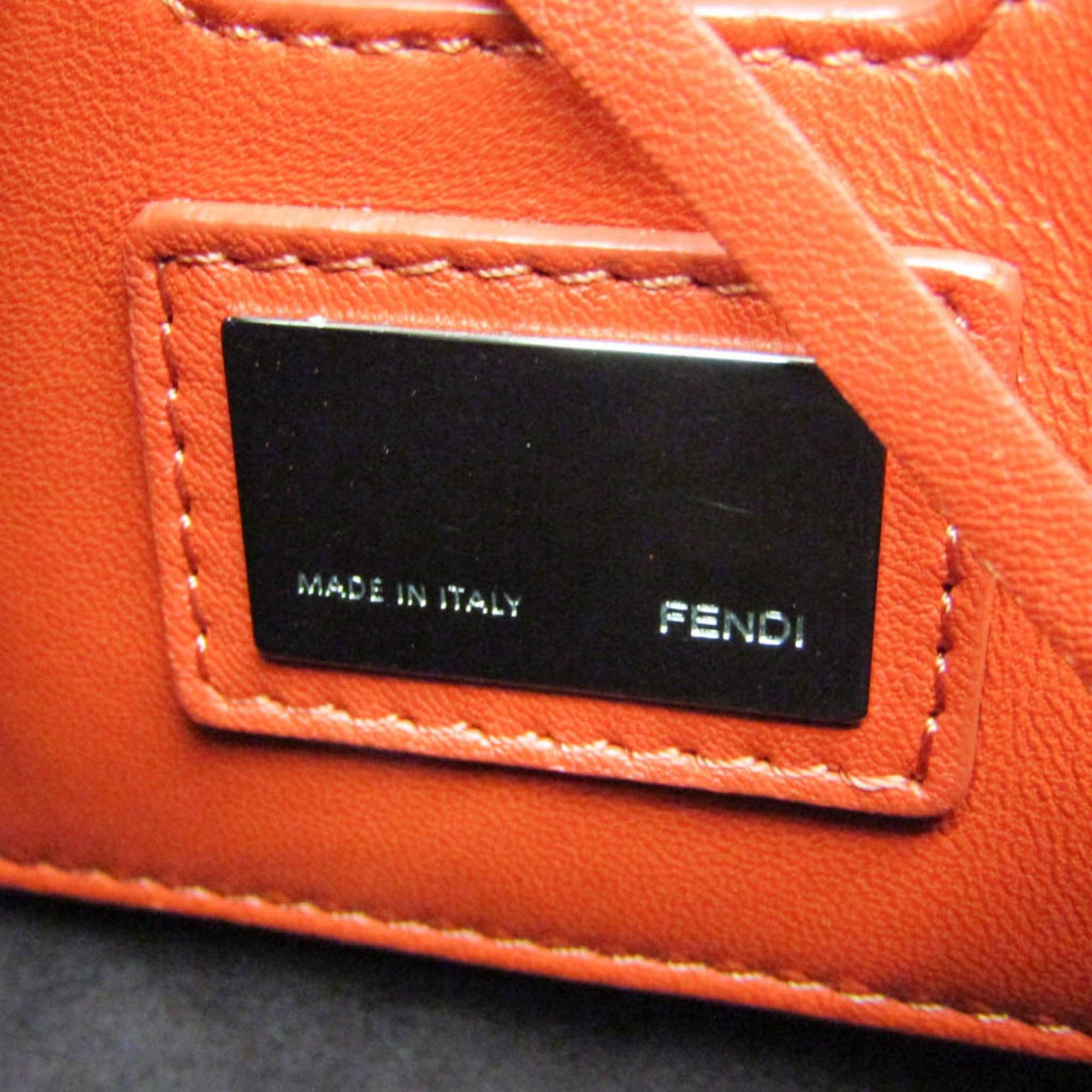 Fendi Fendi 8BR677 Women's Leather Shoulder Bag Red Color,Wine Size ONE SIZE - 16 Thumbnail