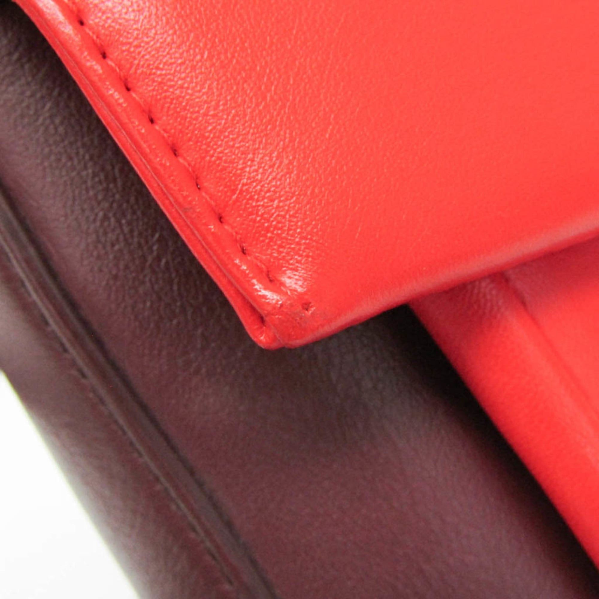 Fendi Fendi 8BR677 Women's Leather Shoulder Bag Red Color,Wine Size ONE SIZE - 10 Thumbnail