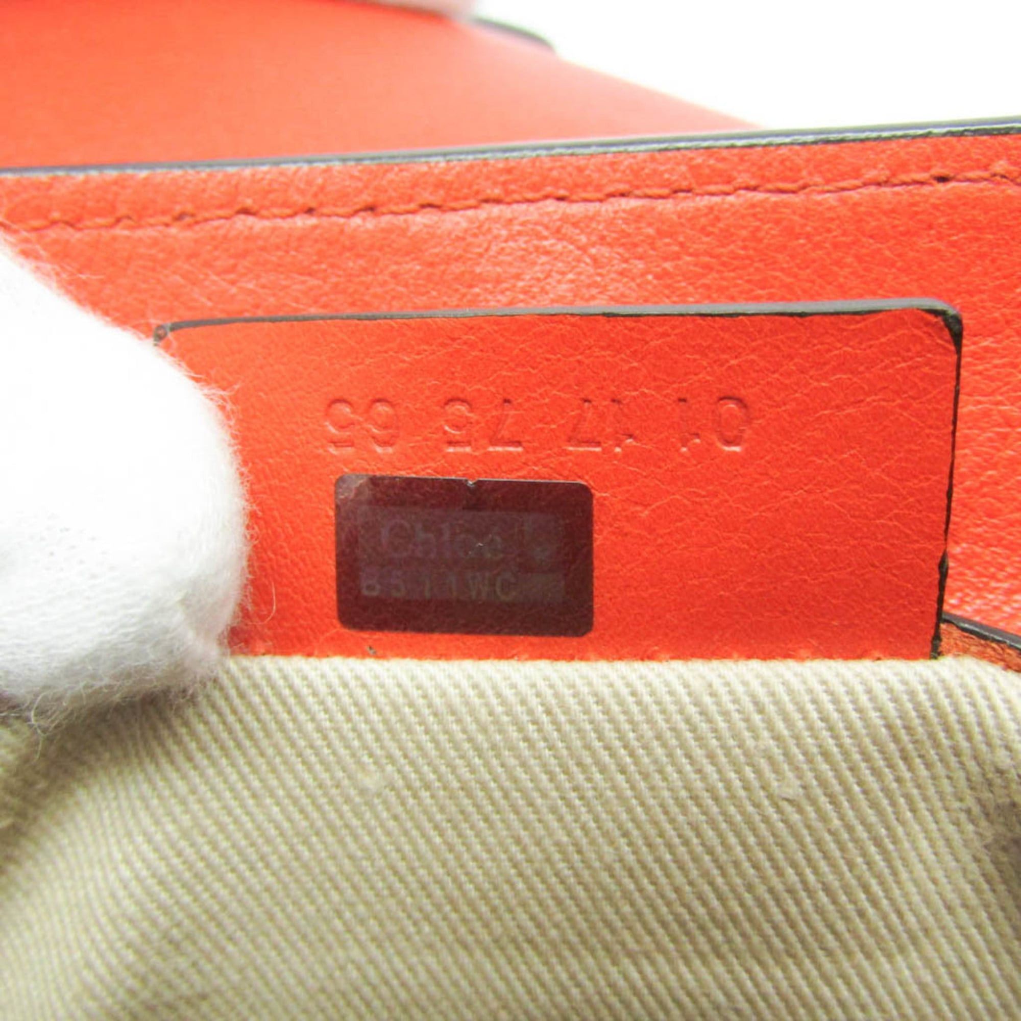 Chloe Chloé Faye Women's Leather,Suede Backpack Orange Size ONE SIZE - 20 Thumbnail