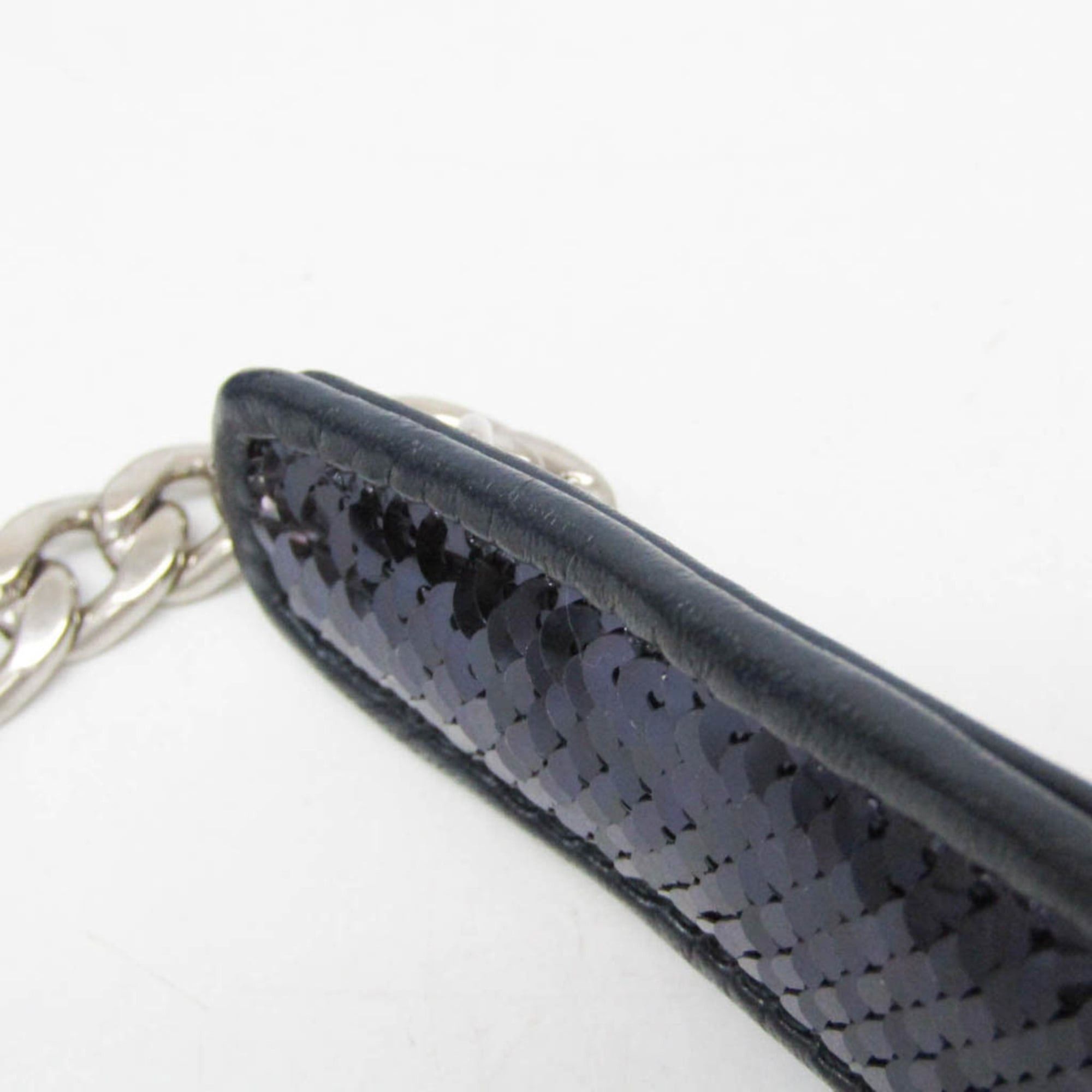 Miu Miu Miu Miu Chain Shoulder Bag 5BH107 Women's Leather,Spangles Handbag,Shoulder Bag Blue Size ONE SIZE - 11 Thumbnail