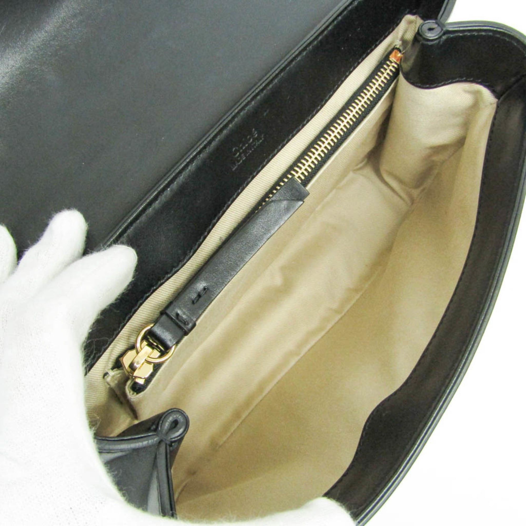 Chloe Chloé Chloe C Double Carry Bag Women's Leather Handbag,Shoulder Bag Black Size ONE SIZE - 4 Thumbnail
