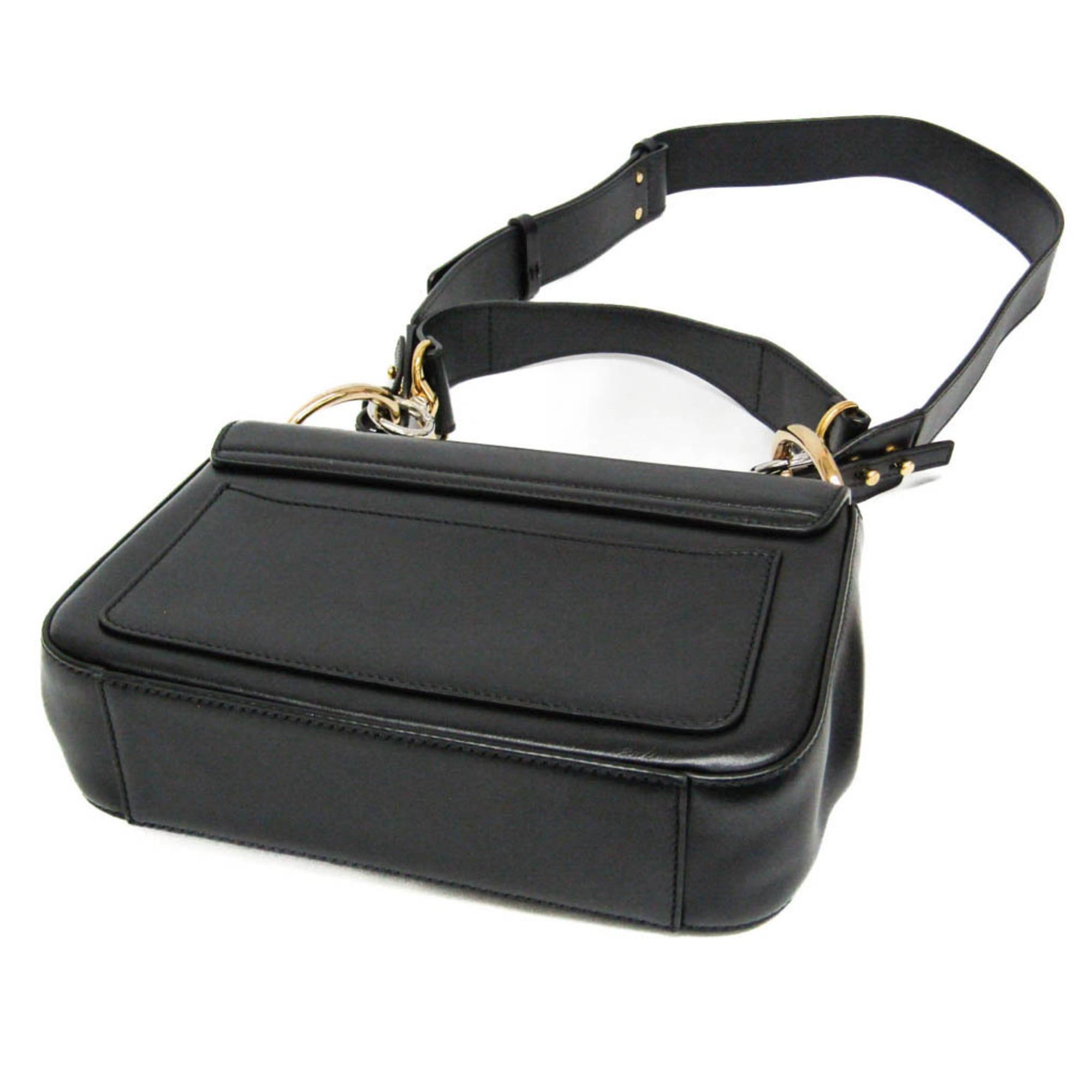 Chloe Chloé Chloe C Double Carry Bag Women's Leather Handbag,Shoulder Bag Black Size ONE SIZE - 3 Thumbnail