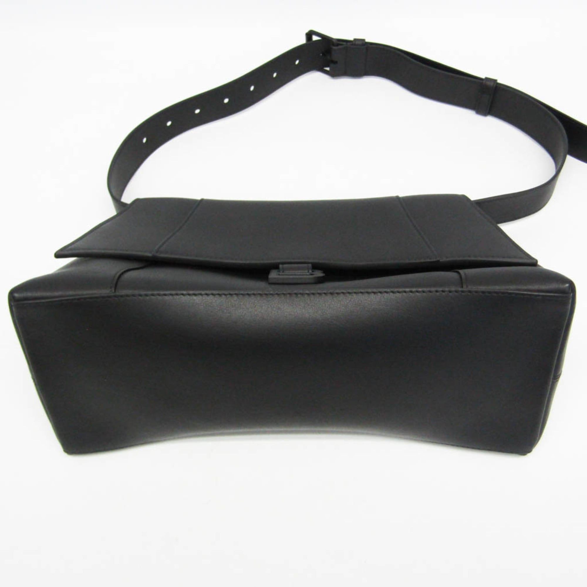 Balenciaga Balenciaga Downtown Medium 671354 Men,Women Leather Shoulder Bag Black Size ONE SIZE - 8 Thumbnail