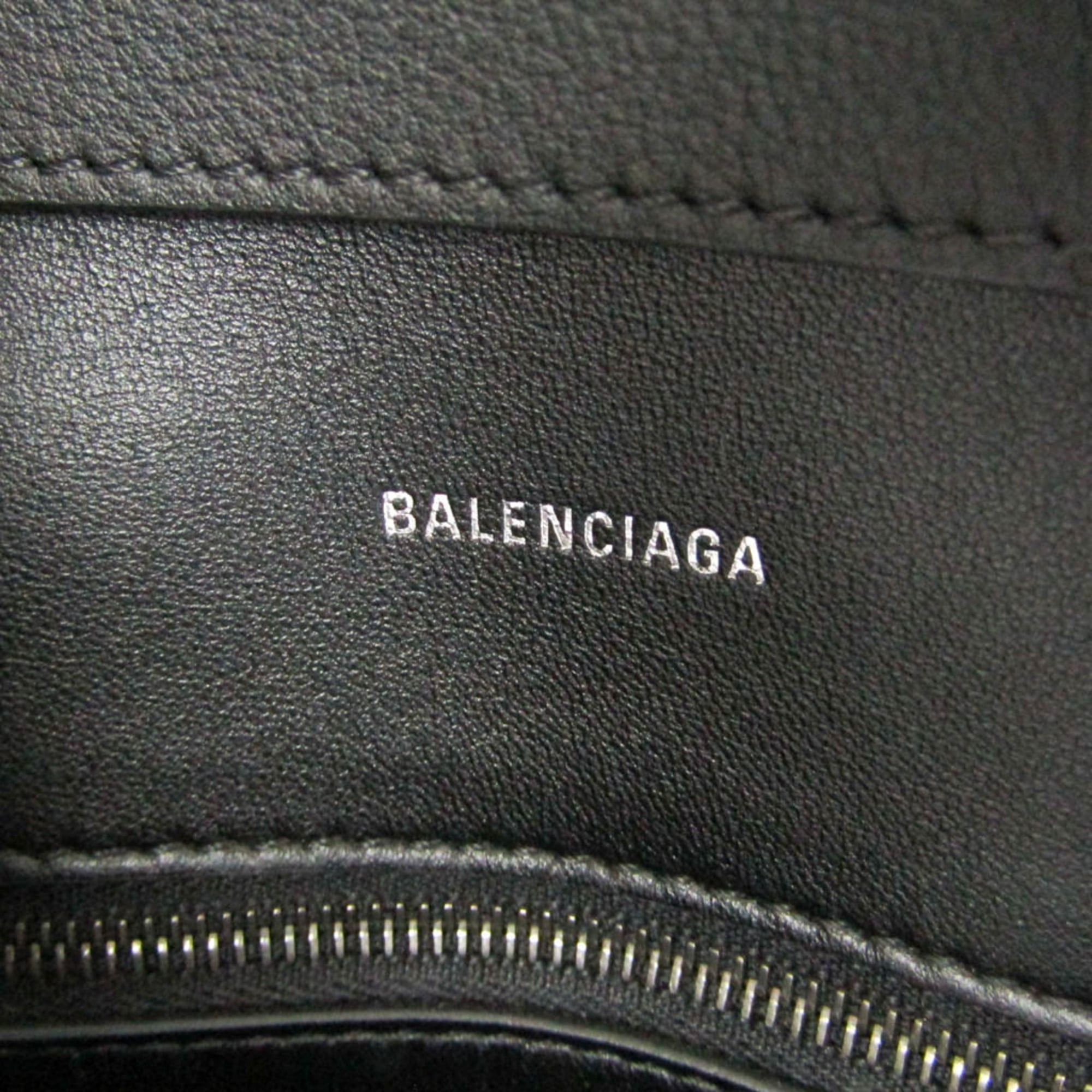Balenciaga Balenciaga Downtown Medium 671354 Men,Women Leather Shoulder Bag Black Size ONE SIZE - 15 Thumbnail