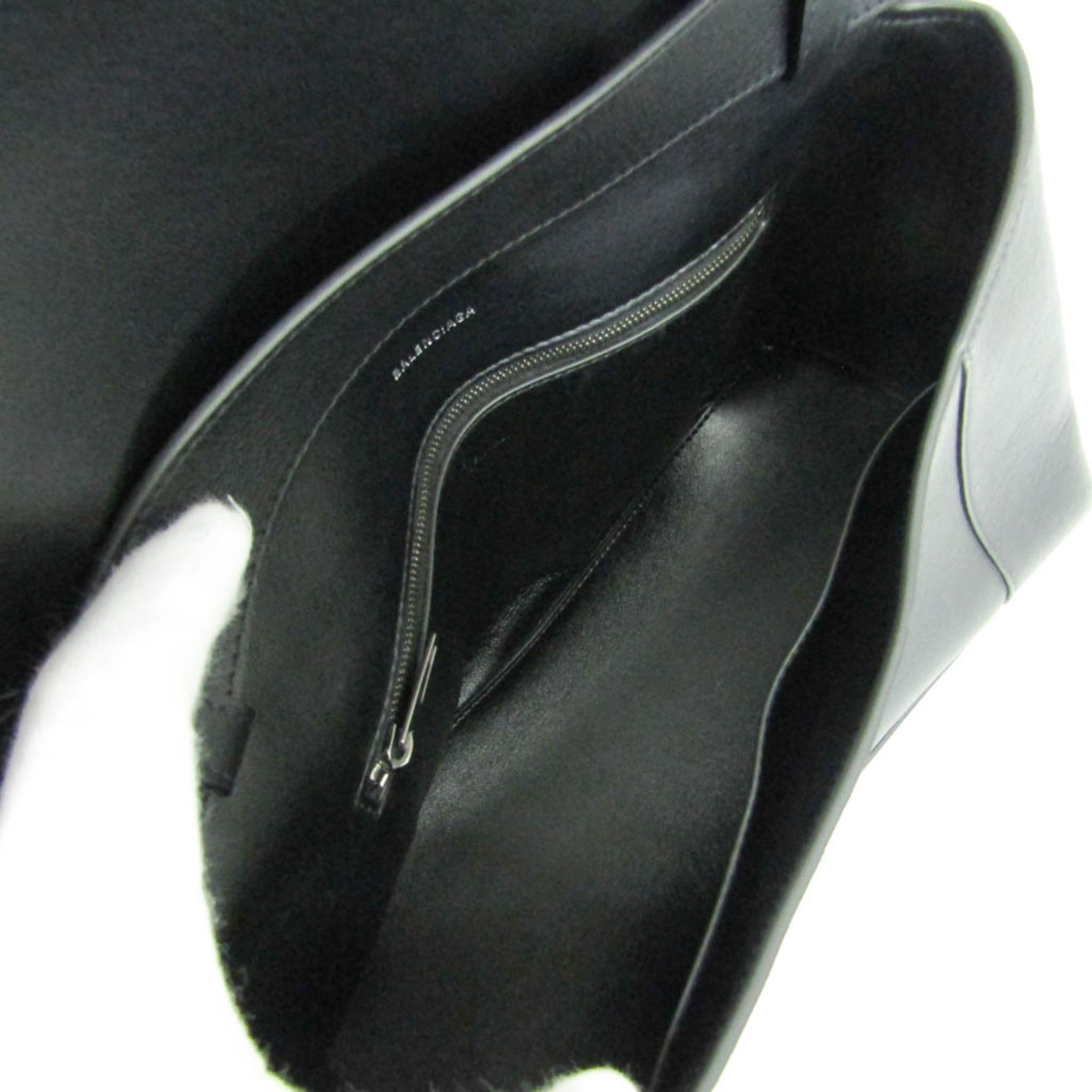 Balenciaga Balenciaga Downtown Medium 671354 Men,Women Leather Shoulder Bag Black Size ONE SIZE - 3 Thumbnail