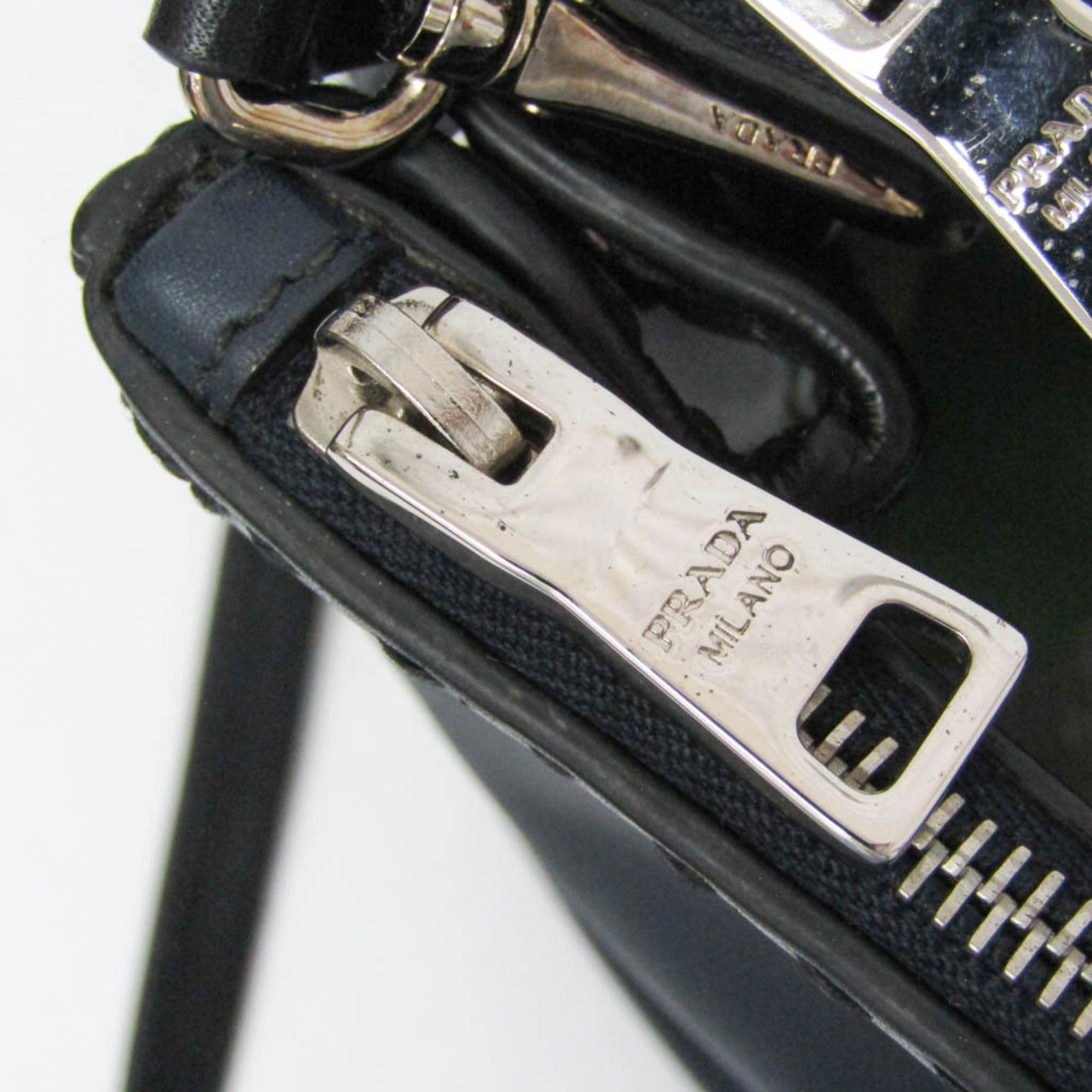 Prada Prada Galleria CITY CALF BN2274 Women's Leather Handbag,Shoulder Bag Black,Dark Navy Size ONE SIZE - 11 Thumbnail