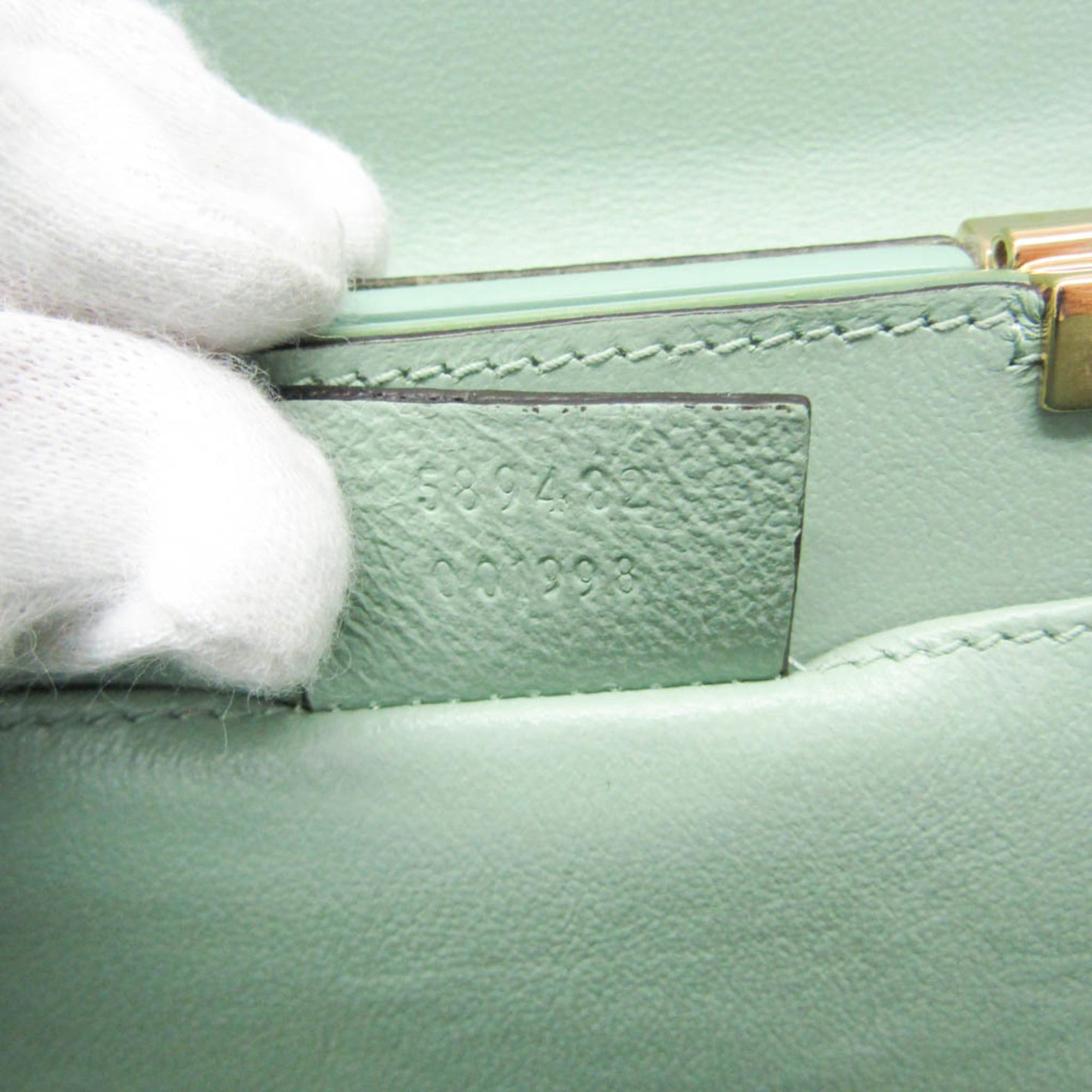 Gucci Gucci Sylvie 1969 Acrylic Mini 589482 Women's Acrylic Handbag,Shoulder Bag Light Green Size ONE SIZE - 19 Thumbnail