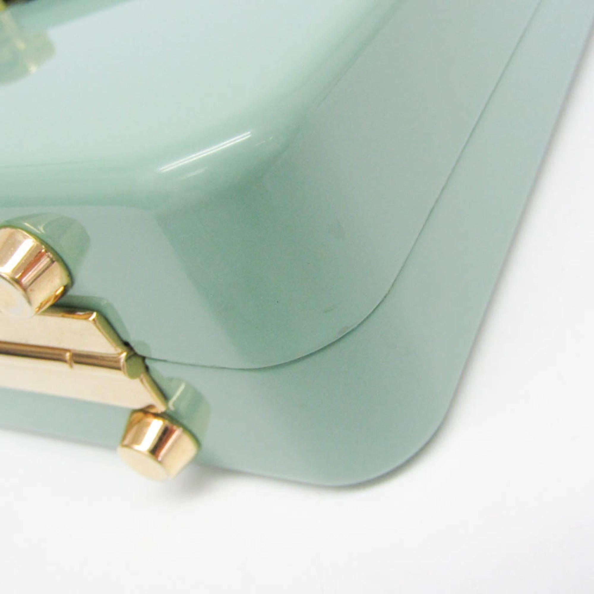 Gucci Gucci Sylvie 1969 Acrylic Mini 589482 Women's Acrylic Handbag,Shoulder Bag Light Green Size ONE SIZE - 5 Thumbnail