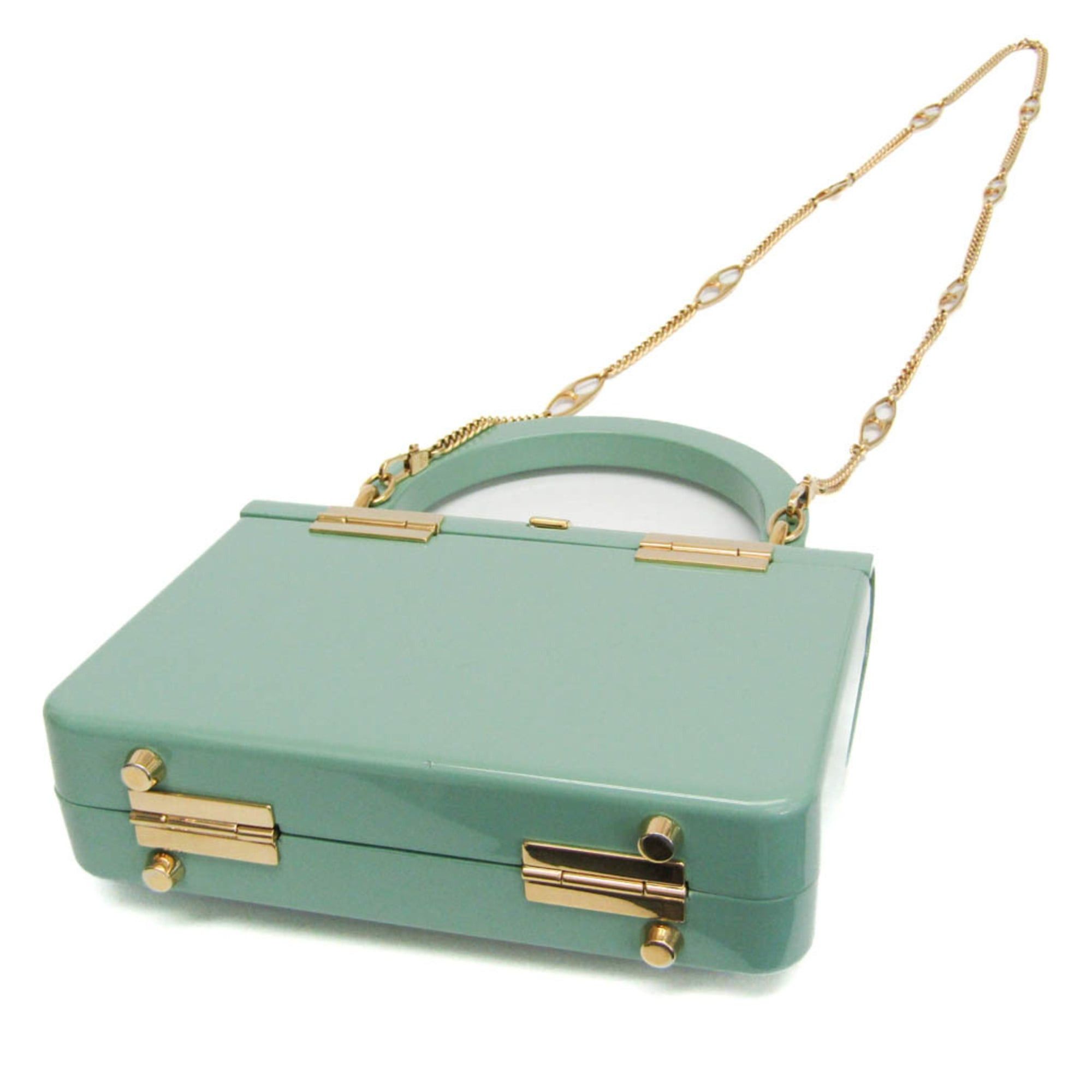 Gucci Gucci Sylvie 1969 Acrylic Mini 589482 Women's Acrylic Handbag,Shoulder Bag Light Green Size ONE SIZE - 2 Thumbnail