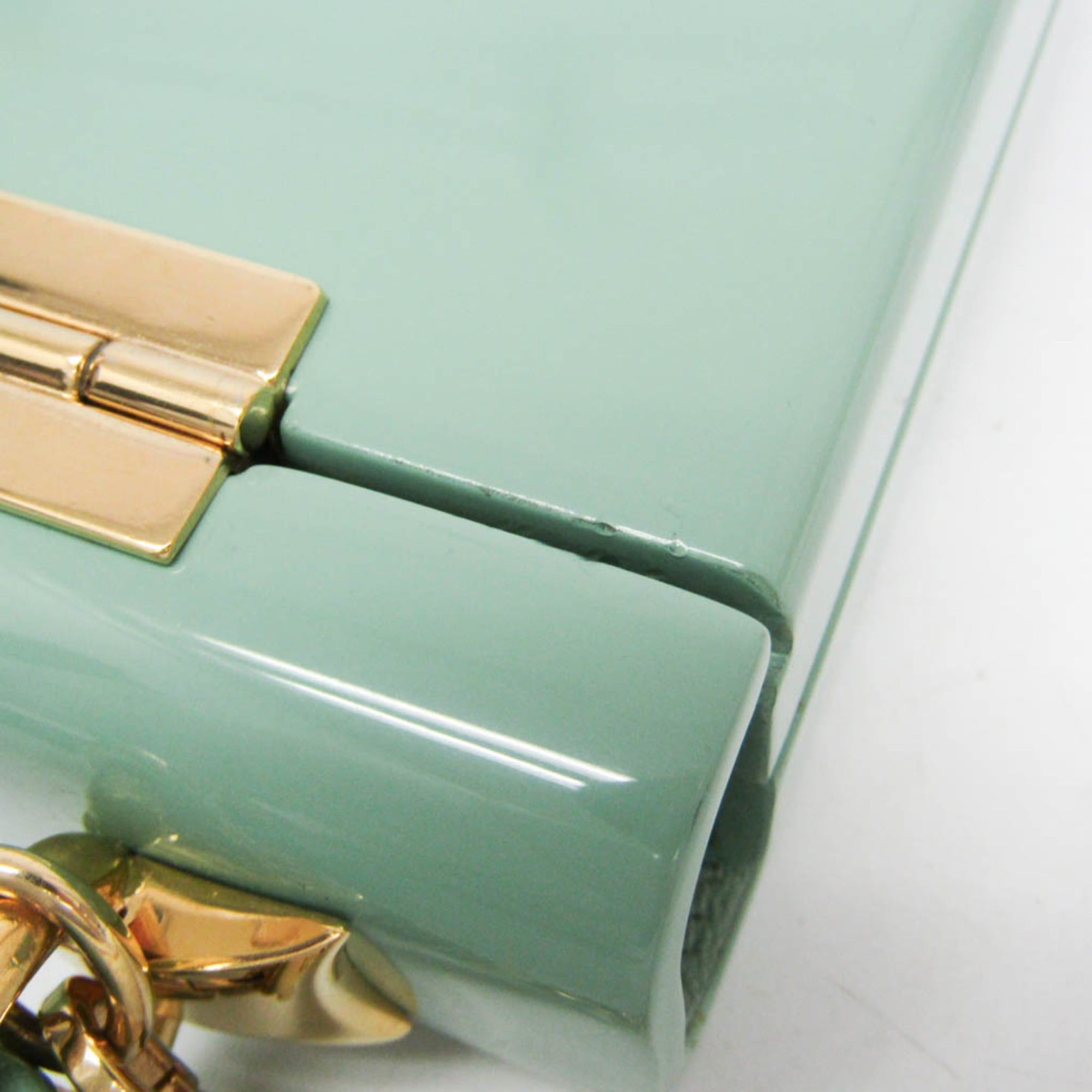 Gucci Gucci Sylvie 1969 Acrylic Mini 589482 Women's Acrylic Handbag,Shoulder Bag Light Green Size ONE SIZE - 13 Thumbnail