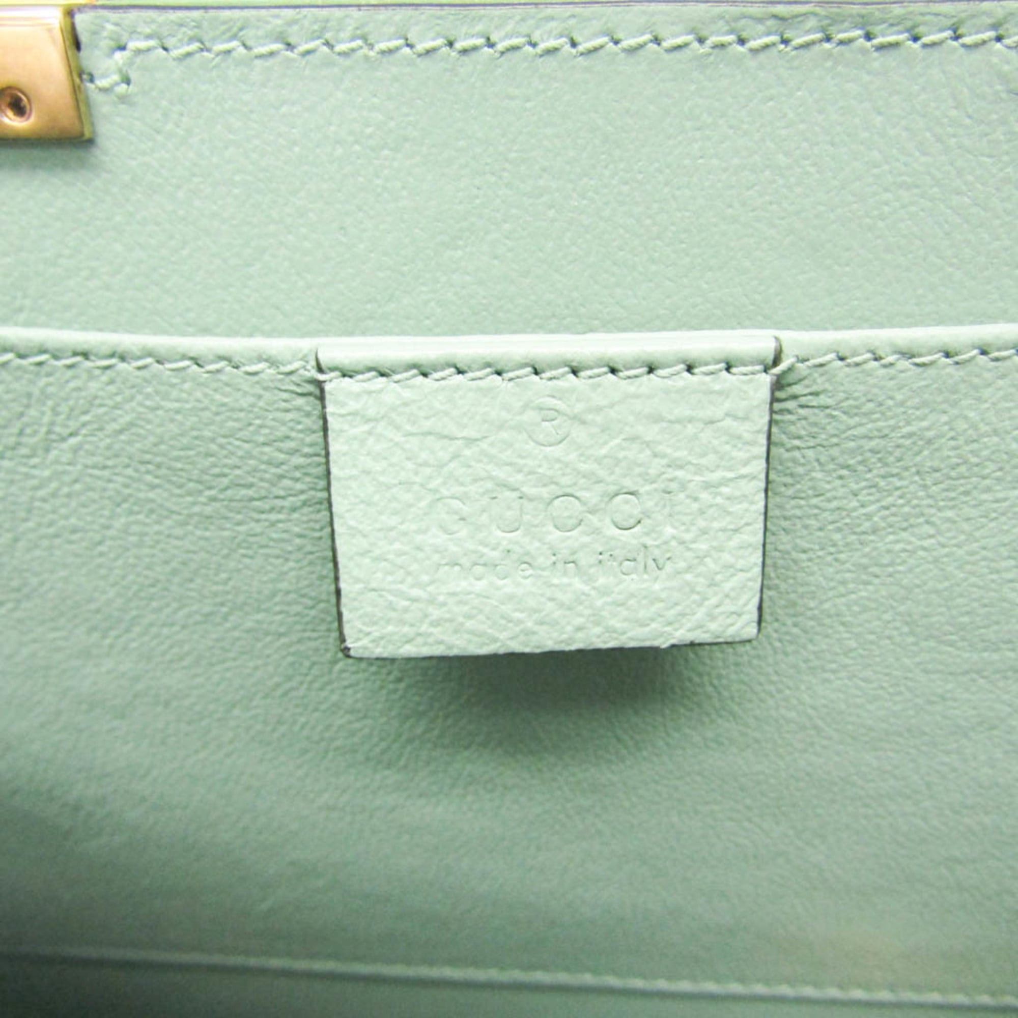 Gucci Gucci Sylvie 1969 Acrylic Mini 589482 Women's Acrylic Handbag,Shoulder Bag Light Green Size ONE SIZE - 18 Thumbnail