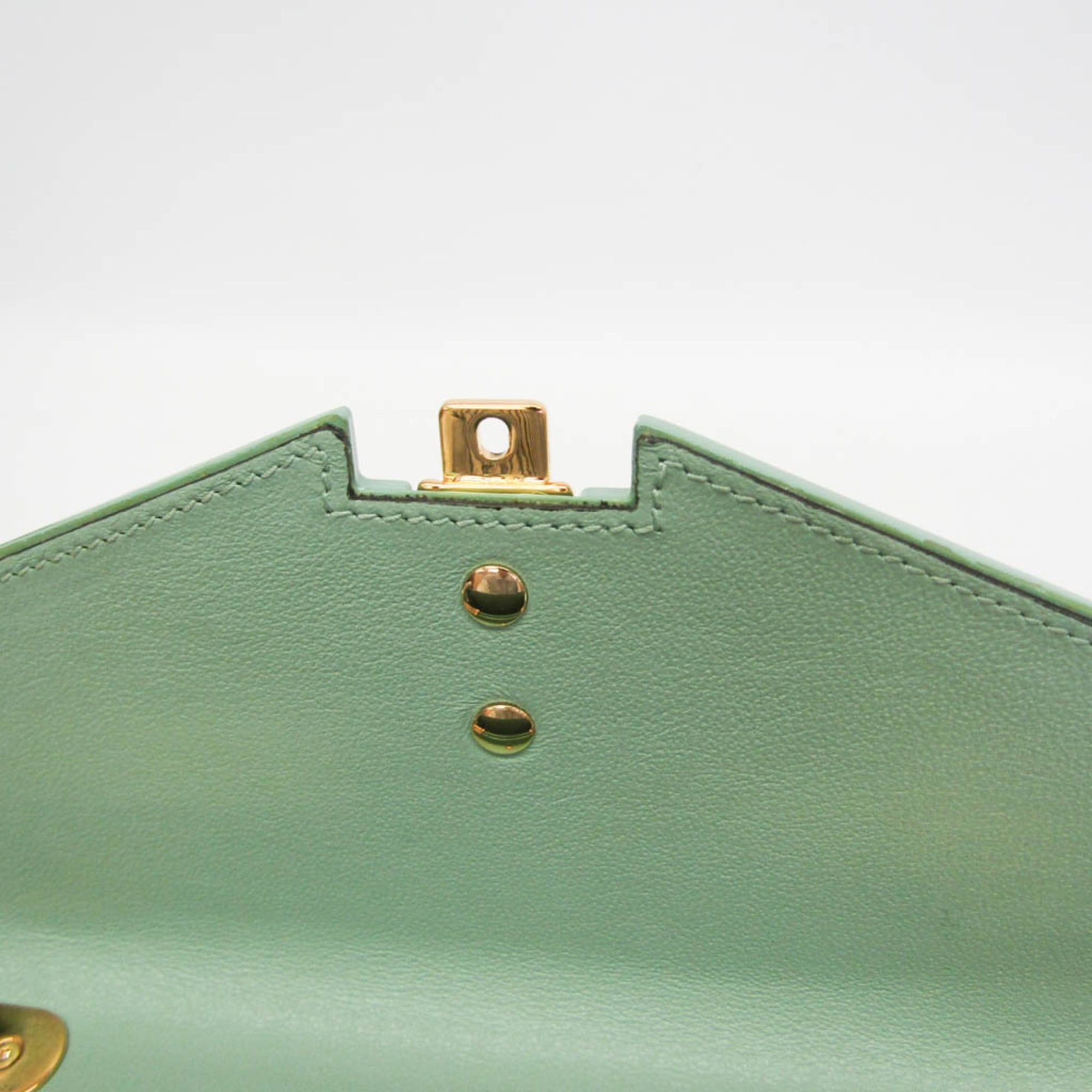 Gucci Gucci Sylvie 1969 Acrylic Mini 589482 Women's Acrylic Handbag,Shoulder Bag Light Green Size ONE SIZE - 16 Thumbnail