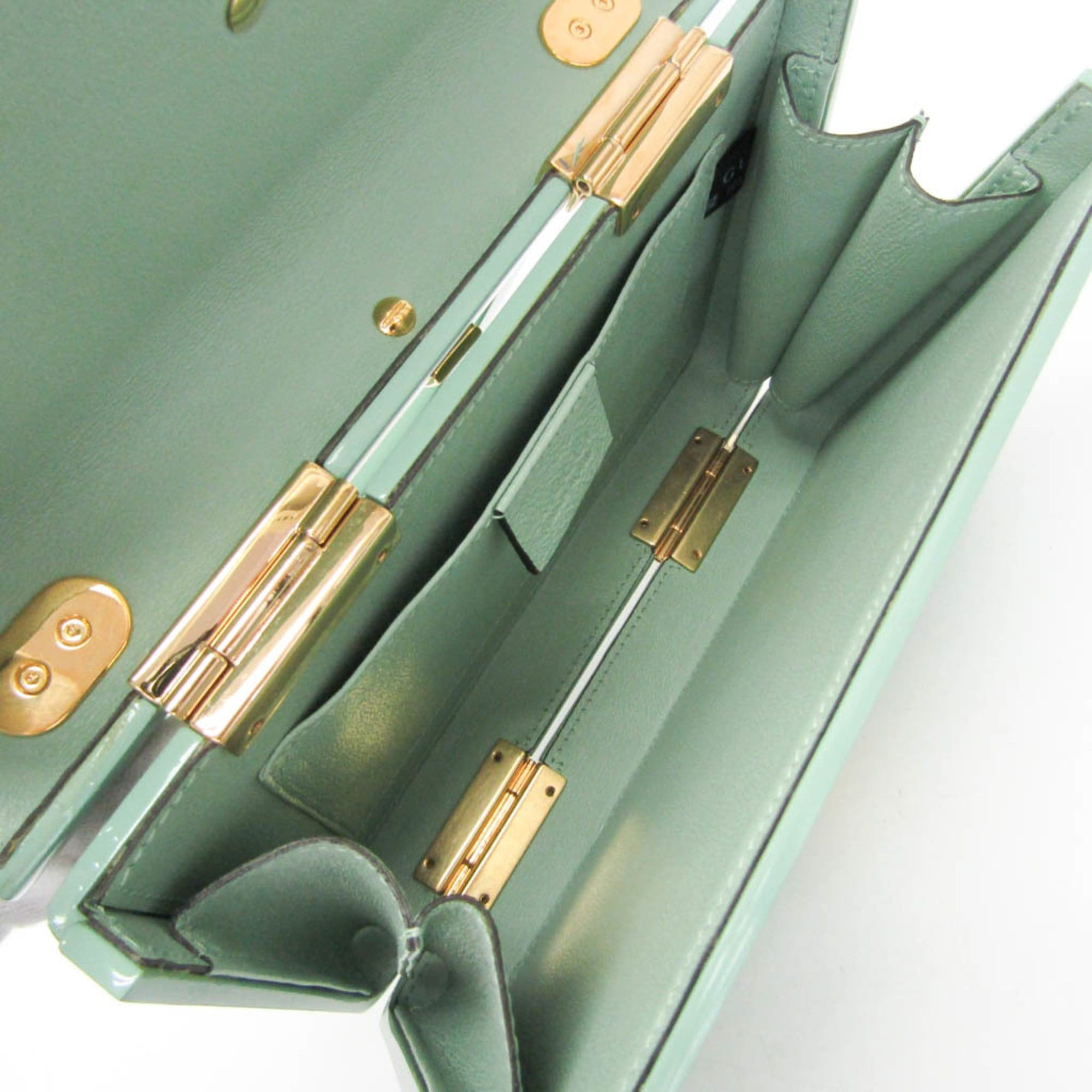 Gucci Gucci Sylvie 1969 Acrylic Mini 589482 Women's Acrylic Handbag,Shoulder Bag Light Green Size ONE SIZE - 3 Thumbnail