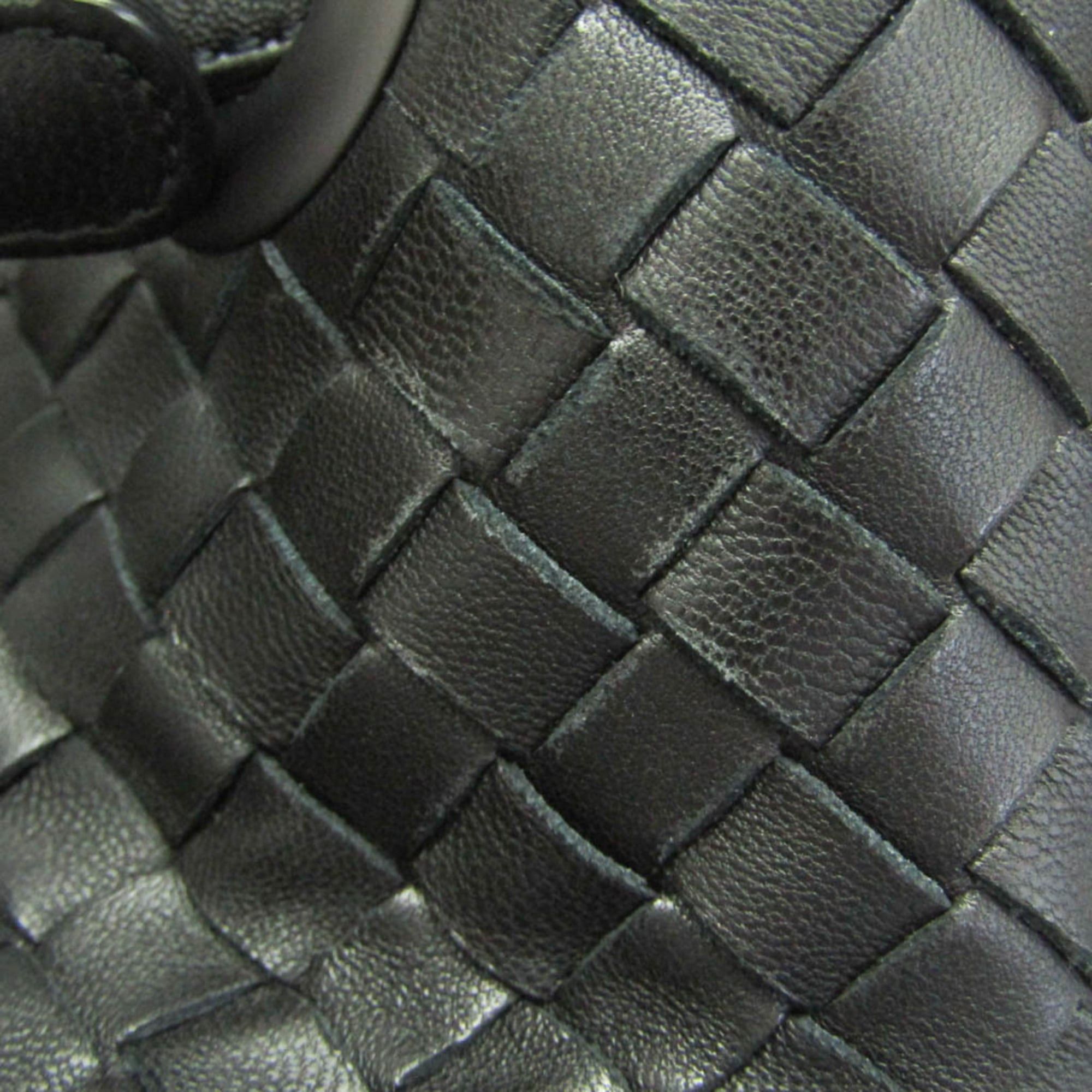 Bottega Veneta Bottega Veneta Intrecciato Medium Garda Bag 179320 Women's Leather Handbag Black Size ONE SIZE - 7 Thumbnail