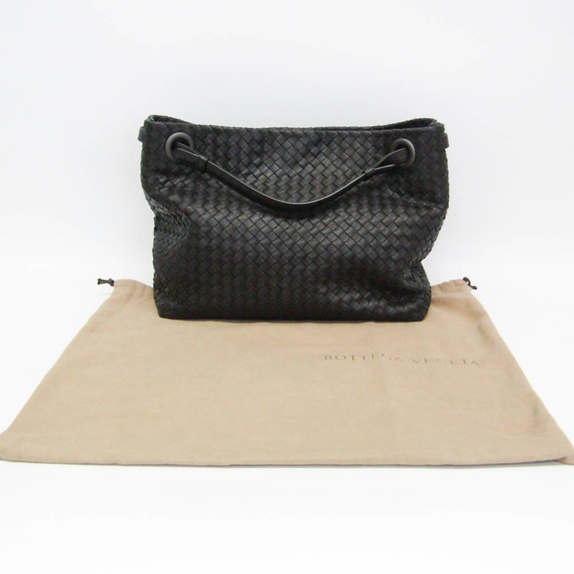 Bottega Veneta Bottega Veneta Intrecciato Medium Garda Bag 179320 Women's Leather Handbag Black Size ONE SIZE - 2 Thumbnail