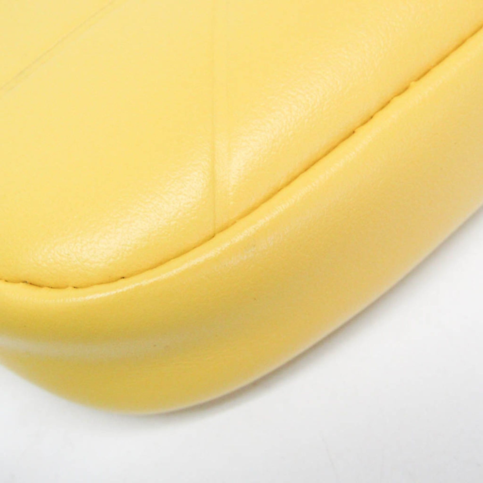 Prada Prada Small Shoulder Pouch PELLETTERIA 9Y21OM Women's Leather Pouch,Shoulder Bag Yellow Size ONE SIZE - 4 Thumbnail