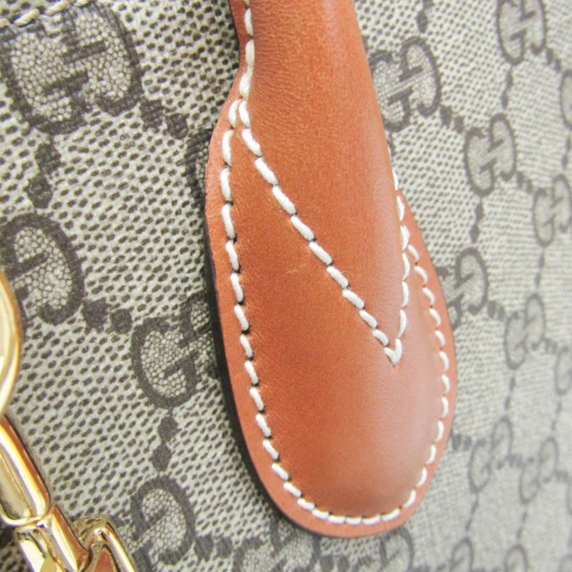 Gucci Gucci 680956 Women's GG Supreme,Leather Shoulder Bag,Tote Bag Beige,Pink,Yellow Size ONE SIZE - 8 Thumbnail