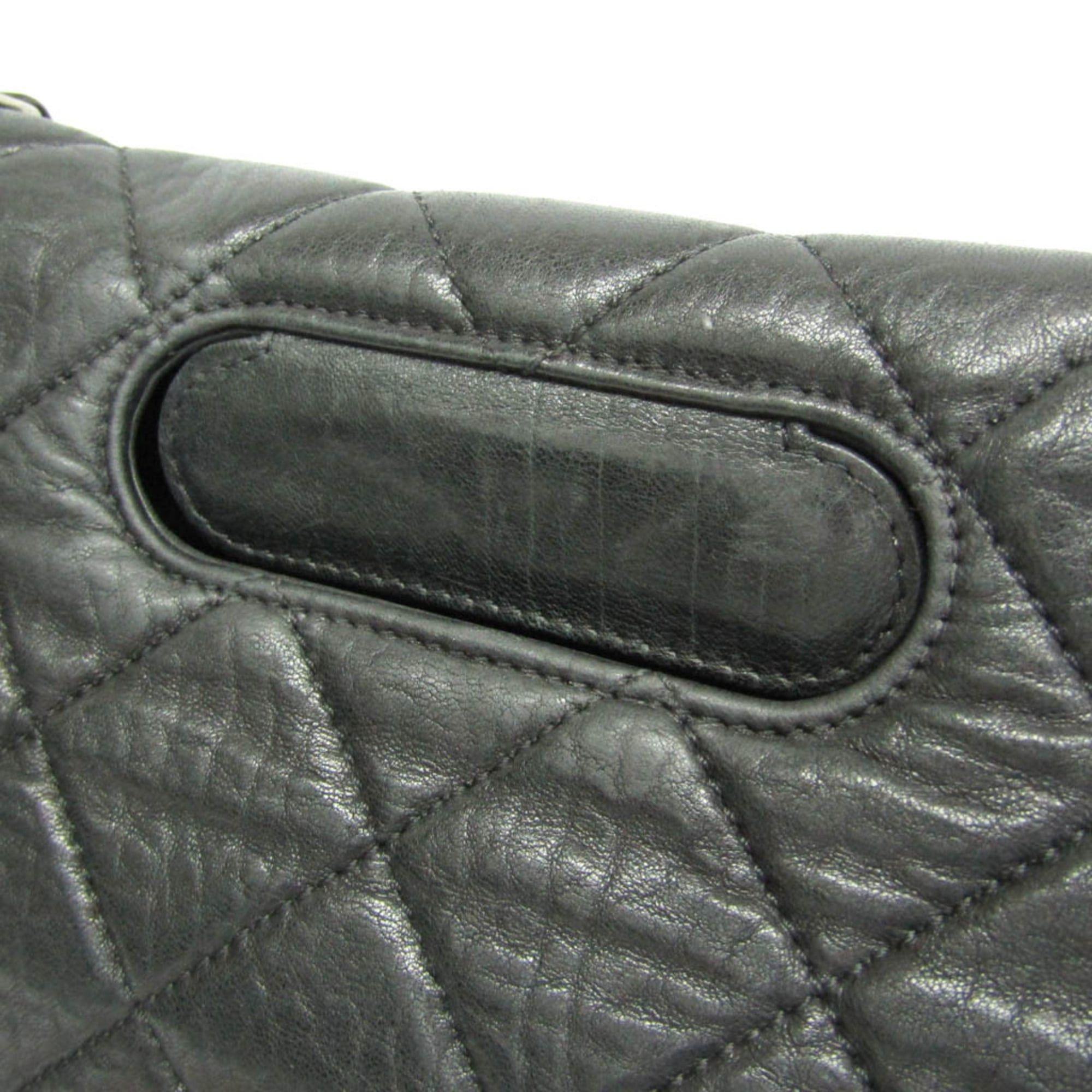 Chanel Chanel 2.55 Chain Shoulder Bag Women's Leather Handbag,Shoulder Bag Black Size ONE SIZE - 11 Thumbnail