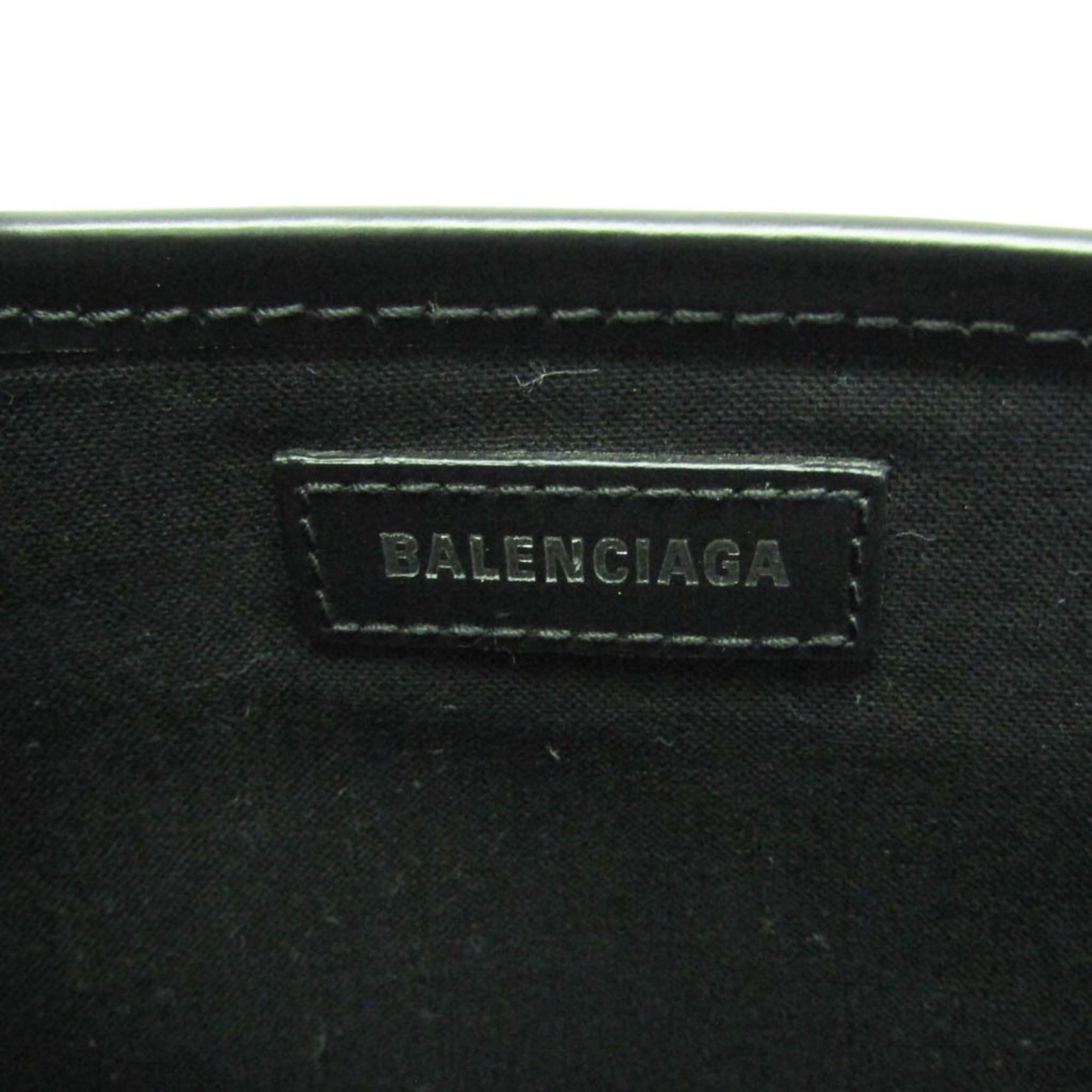 Balenciaga Balenciaga Navy Cabas S 339933 Women's Canvas,Leather Handbag Black,Off-white Size ONE SIZE - 13 Thumbnail