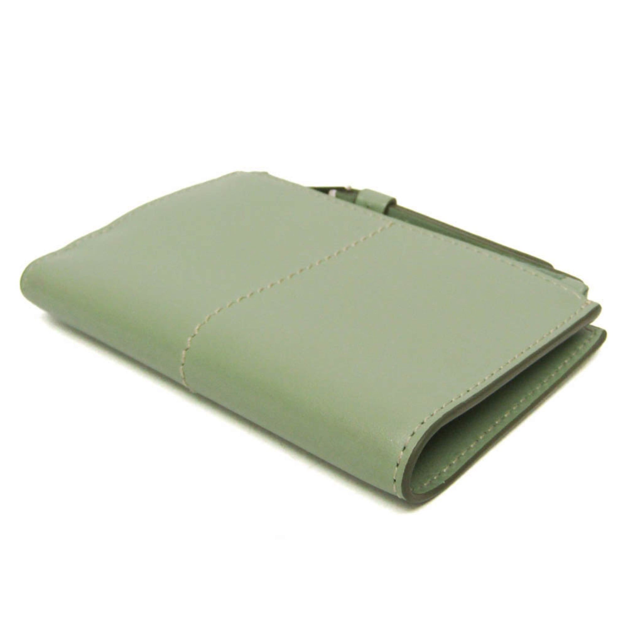 Tod's Tod's Compact Wallet Women's Leather Wallet (bi-fold) Light Green Size ONE SIZE - 3 Thumbnail
