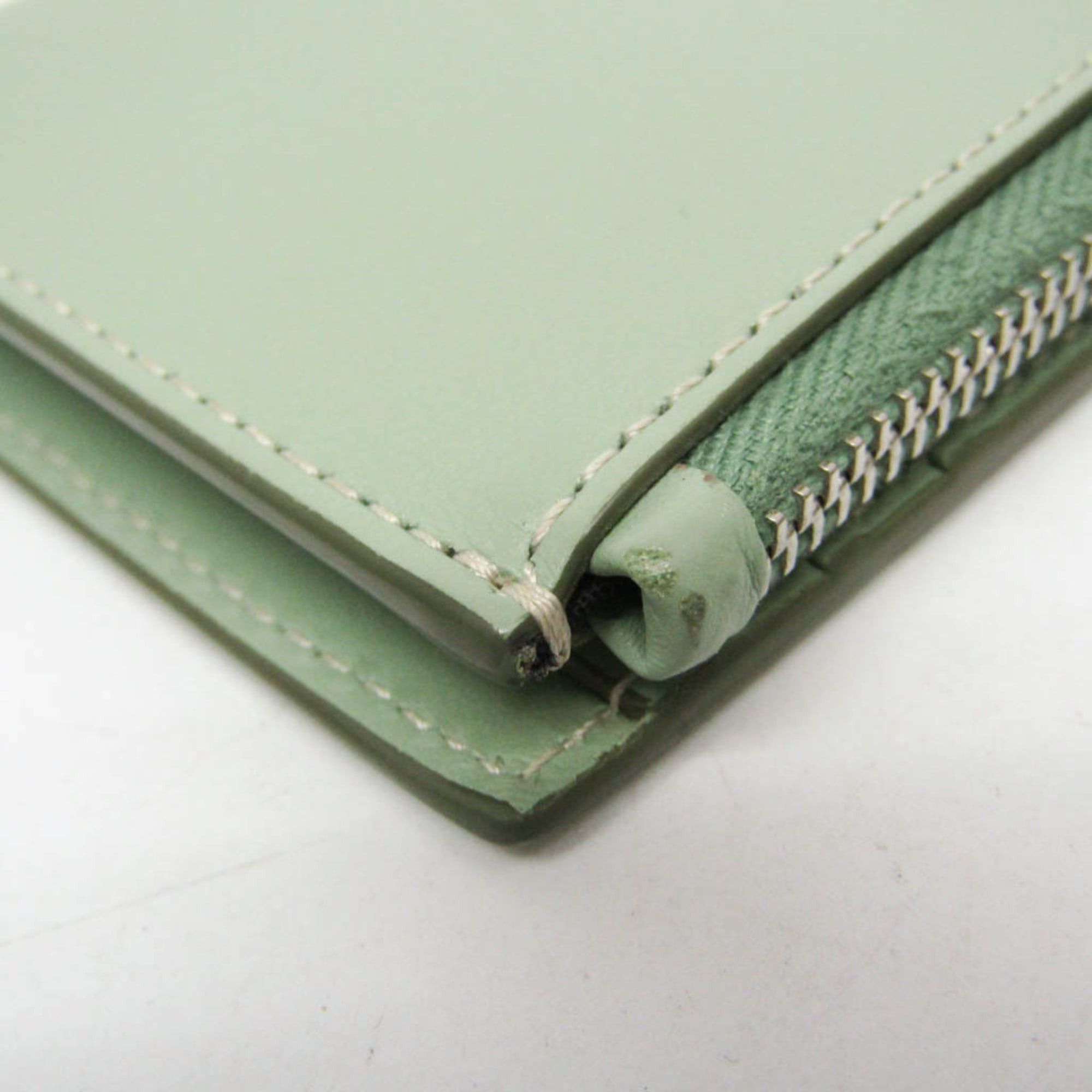 Tod's Tod's Compact Wallet Women's Leather Wallet (bi-fold) Light Green Size ONE SIZE - 7 Thumbnail