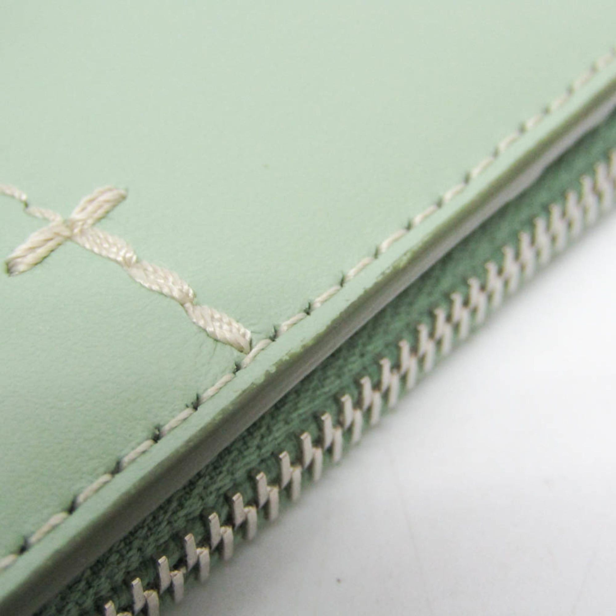 Tod's Tod's Compact Wallet Women's Leather Wallet (bi-fold) Light Green Size ONE SIZE - 10 Thumbnail