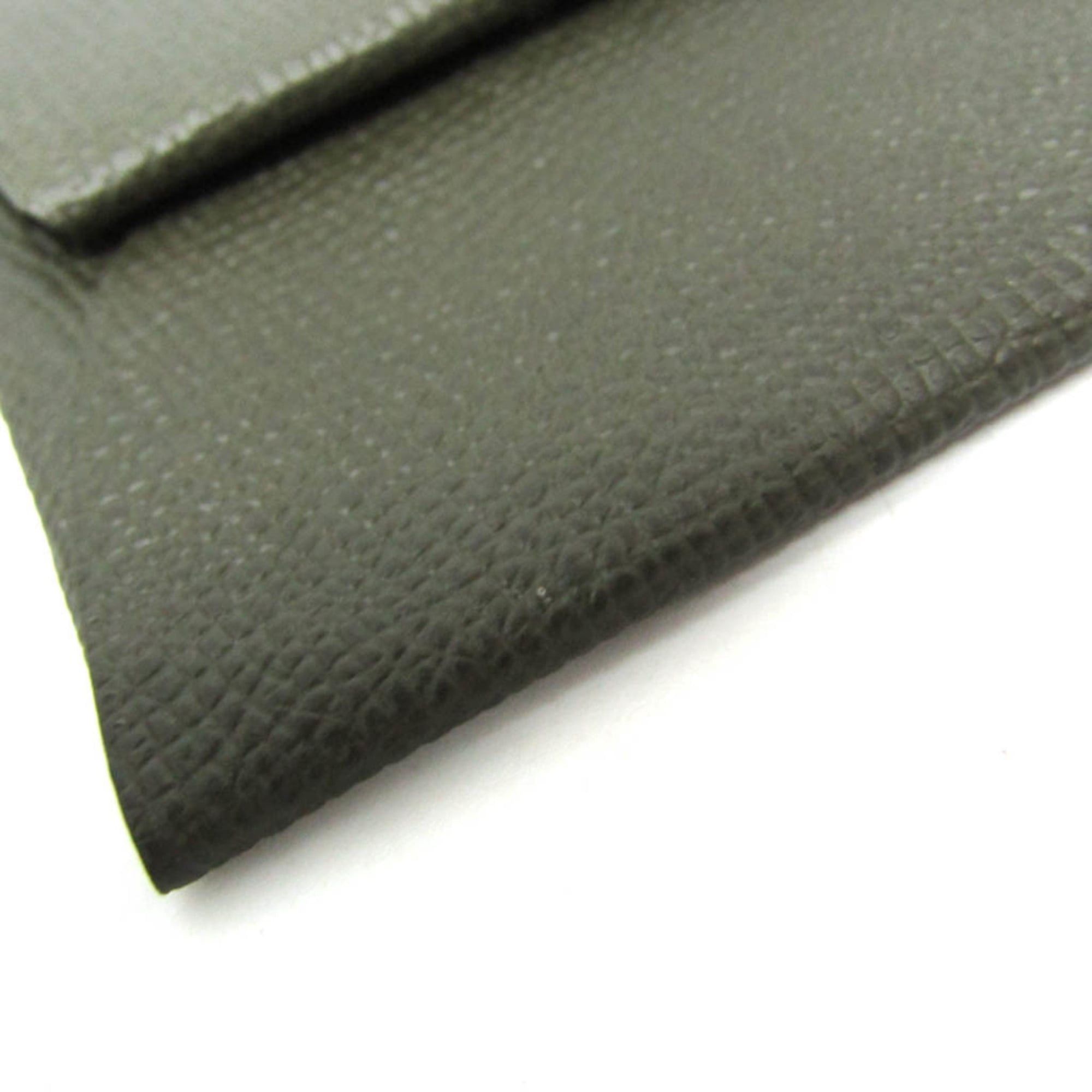 Hermes Hermes Bastia Men,Women Epsom Leather Coin Purse/coin Case Dark Khaki Size ONE SIZE - 6 Thumbnail
