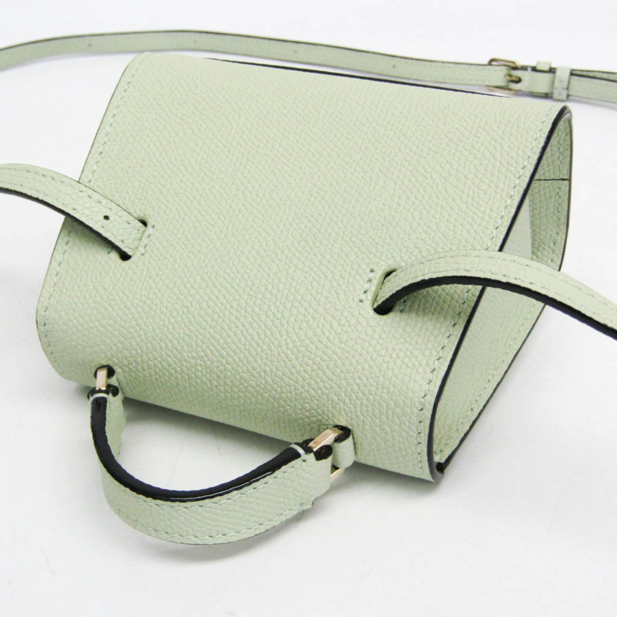 Valextra Valextra ISIDE BELT SGES0061028LOCPL99 Women's Leather Fanny Pack,Shoulder Bag Light Green Size ONE SIZE - 6 Thumbnail